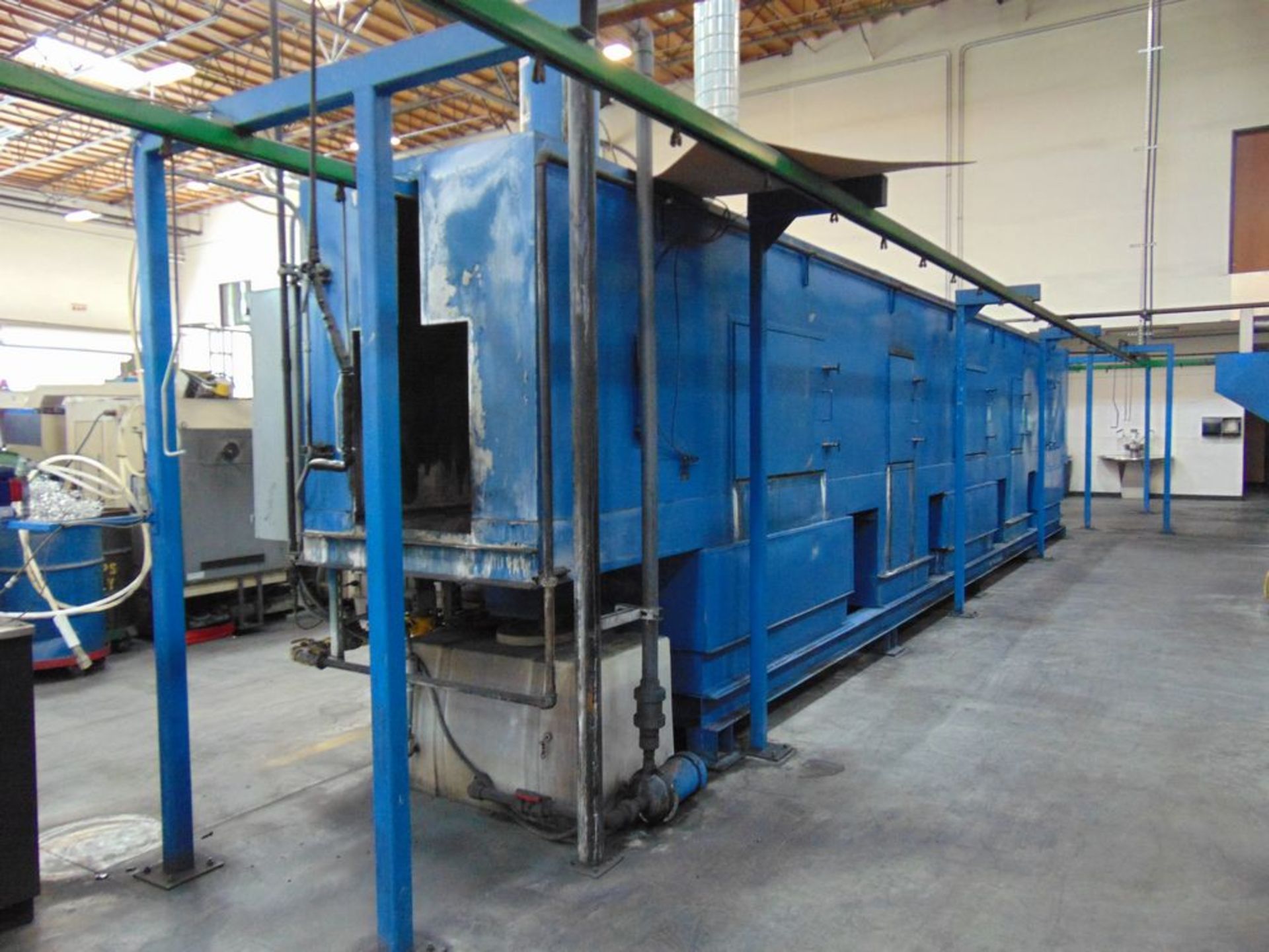 AIS-Wash/Powder Conveyorized Spray Paint Line, Consisting of: 40" x 36" Wash Tunnel, (5) Sections - Image 2 of 7