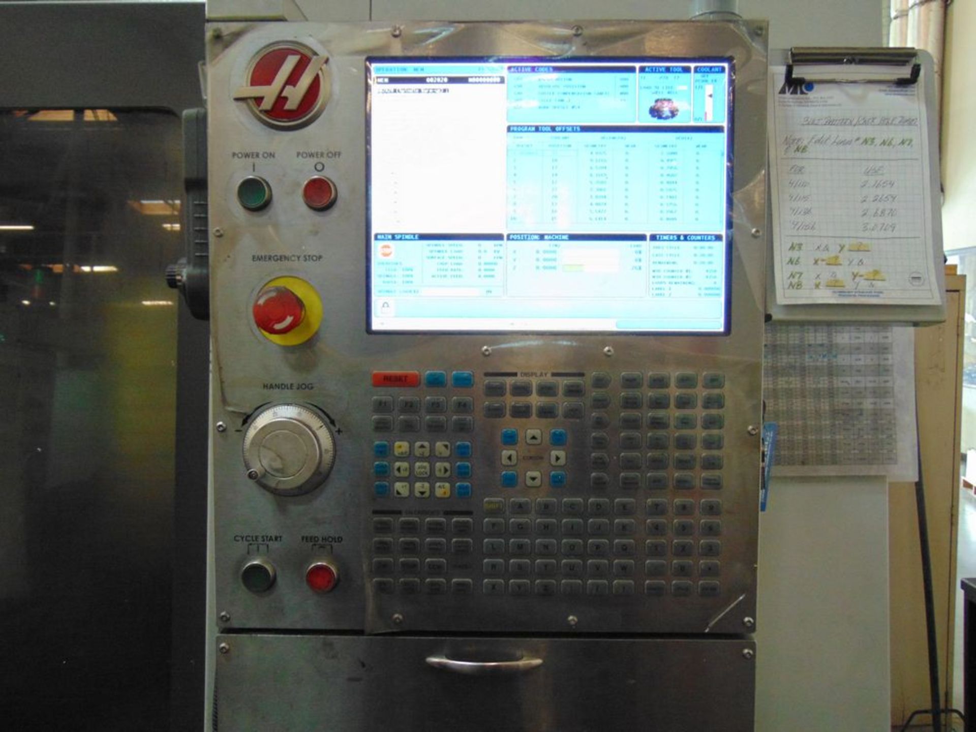 (June 2015) Haas mod. VM-3, CNC Vertical Machine Center w/ 30" x 48" Table; S/N 1124212 (No Vise, No - Image 5 of 5