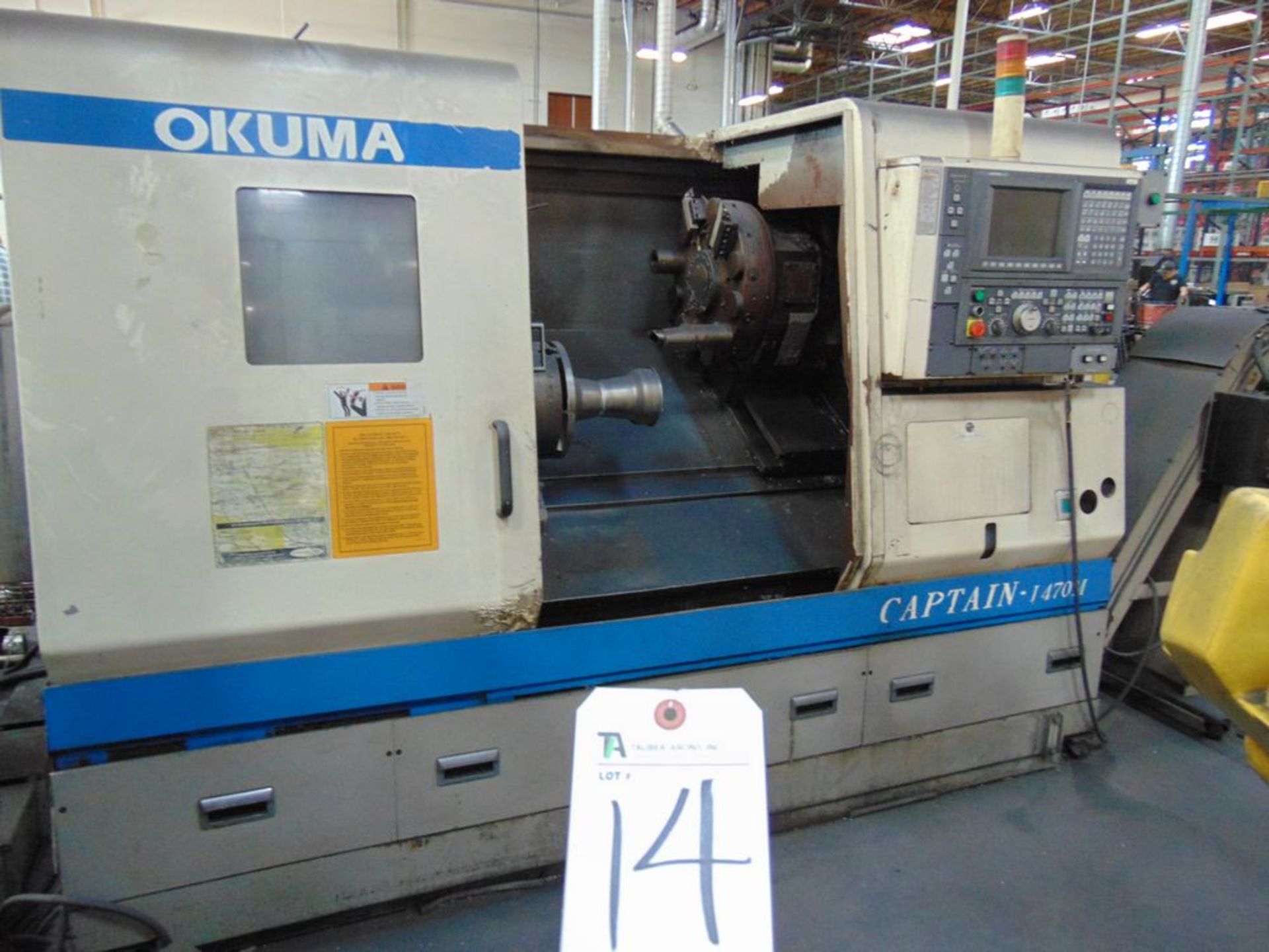 (2002) Okuma mod. L470 Captain Type LB400-M CNC Turning Center w/ Okuma OSP-E100L Controls, 12-