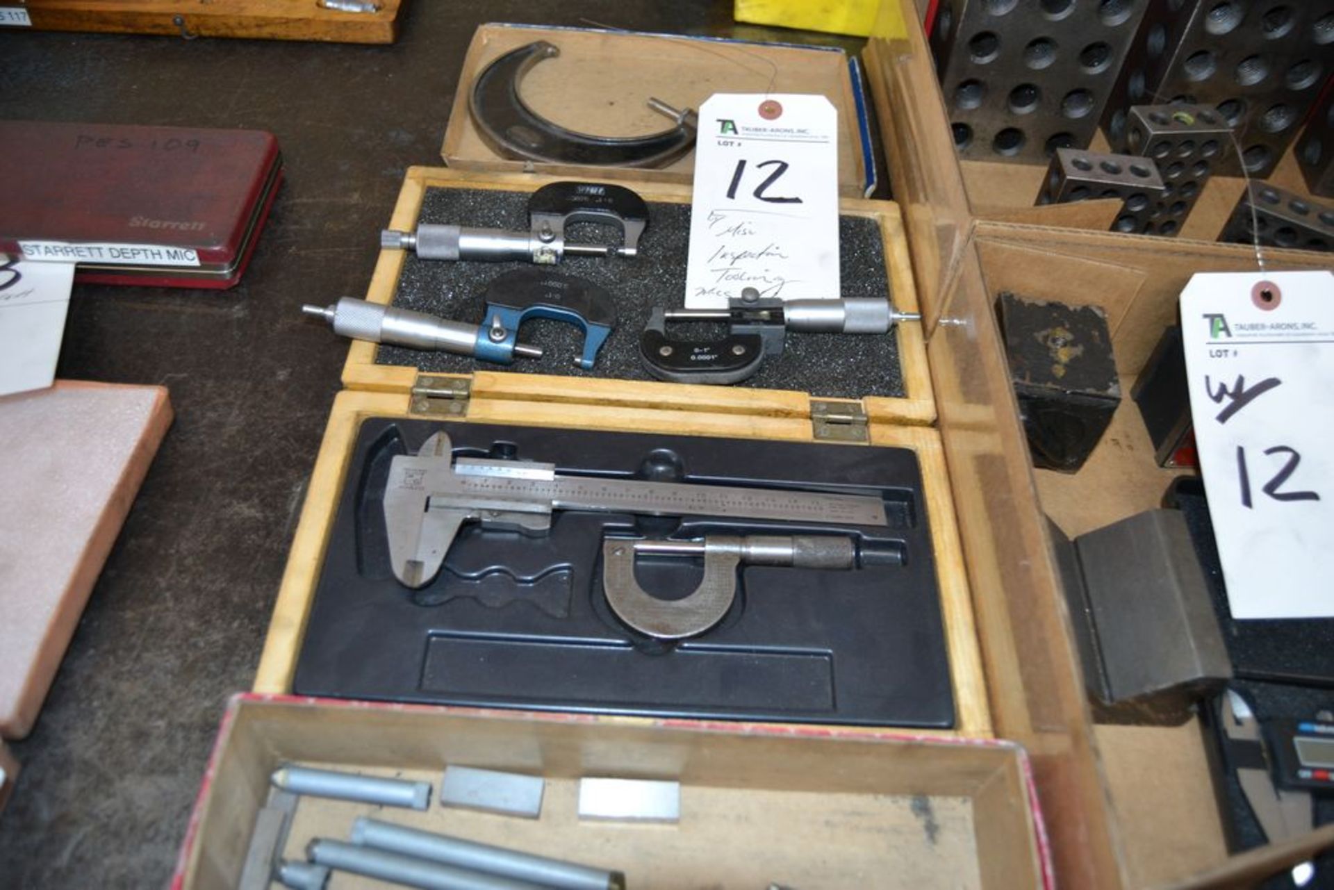 (Lot) Misc. Inspection Tooling, Mics, Calipers