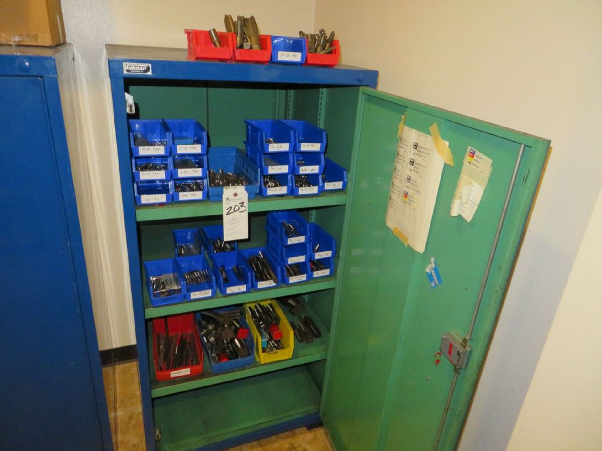 (Lot) Vidmar Storage Cabinet w/ Taps, Assorted Sizes