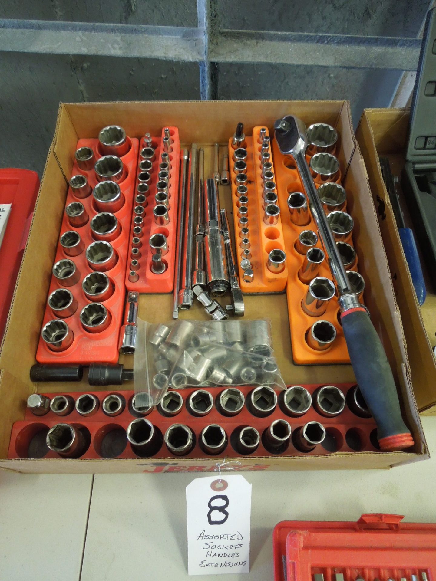 Assorted Sockets, Handles & Extensions