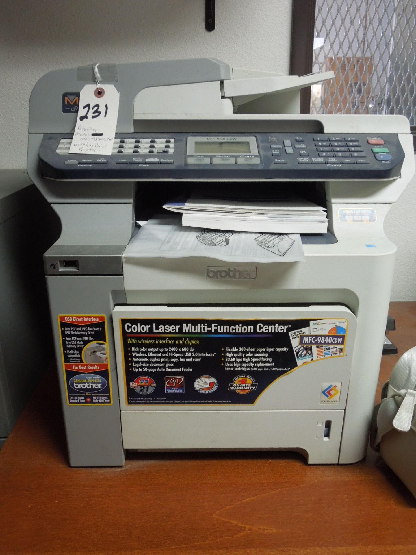Brother Model# MFC-9840CDW Wireless Color Printer