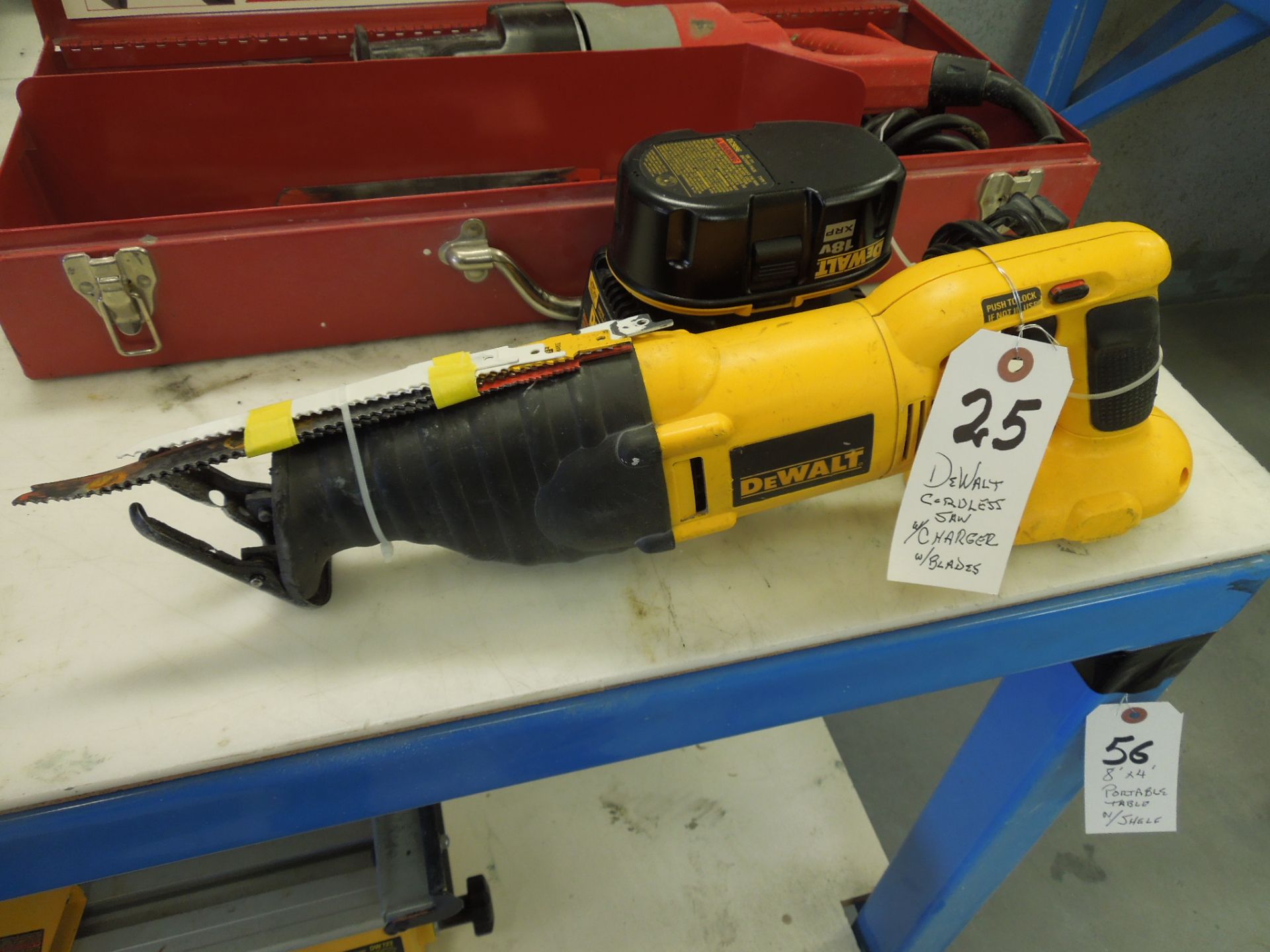 DeWalt Cordless Saw w/ Charger & Blades