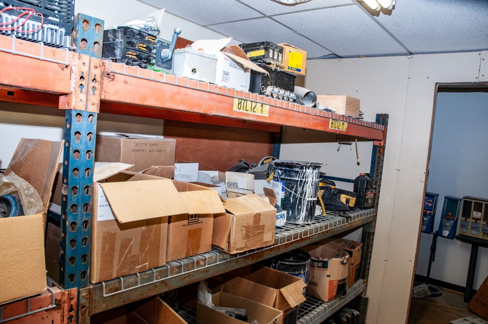 Contents of Upstairs Storage Room In Warehouse, Pallet Rack, 6' Uprights, with Tools Supplies Etc - Image 4 of 6