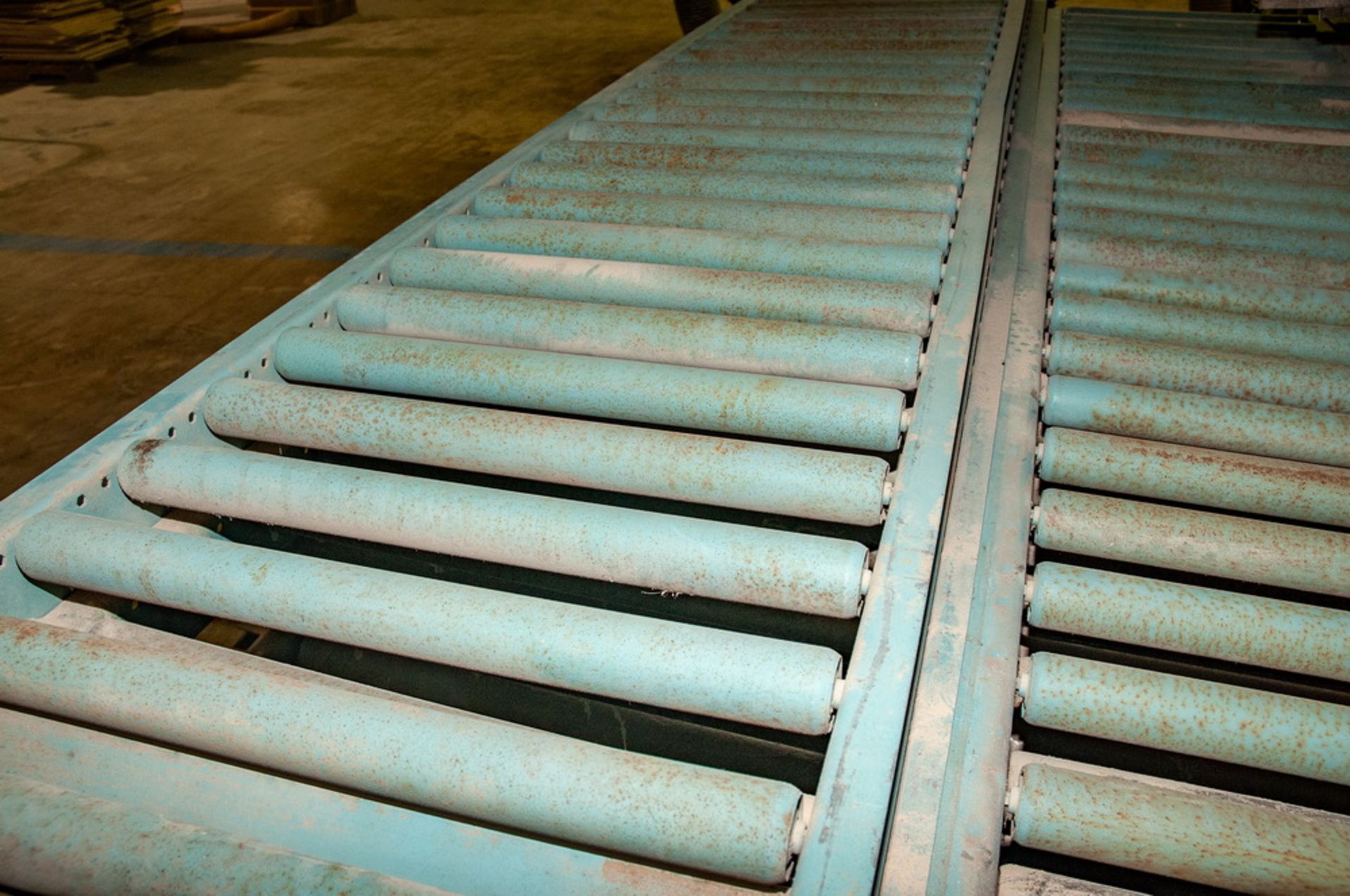 Raised Roller Conveyor approx (34) Sections, 24 1/4 Inch wide and Various Lengths - Image 3 of 3