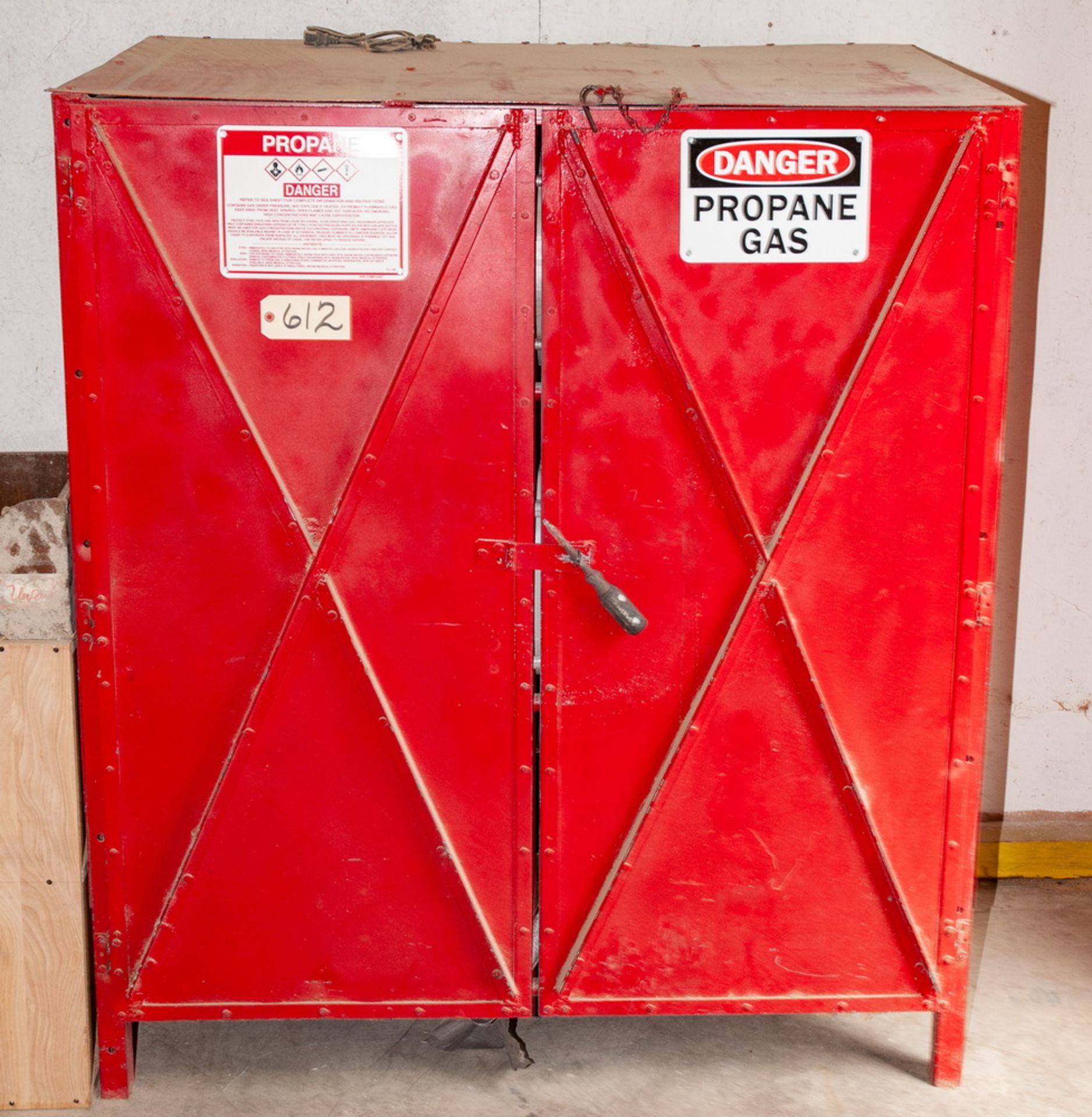 Propane Storage Cabinet, Space for 9 Bottles (Bottles NOT Included)