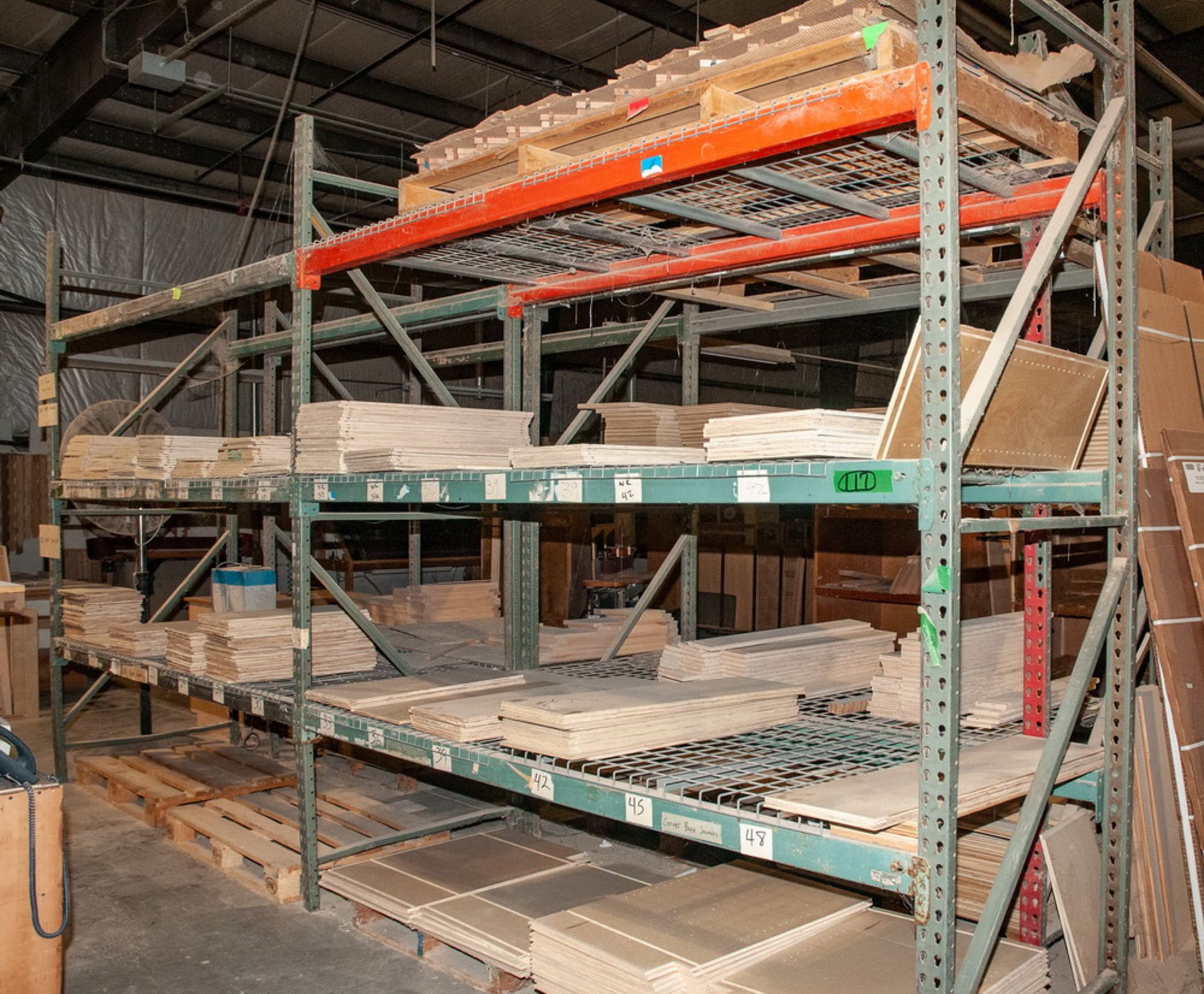 (2) Sections Pallet Rack Interlake Style