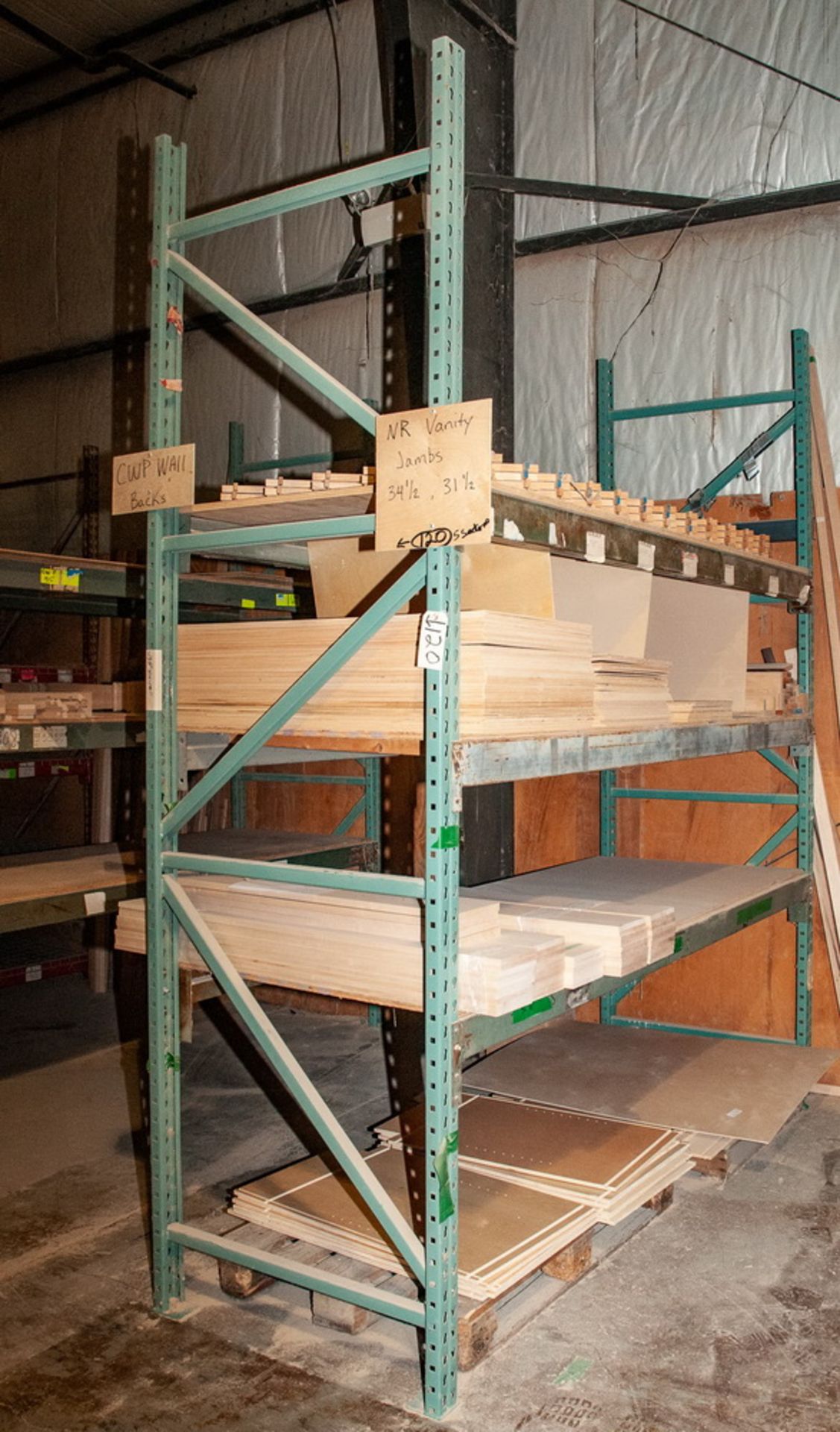 (5) Sections Pallet Rack, Interlake Style