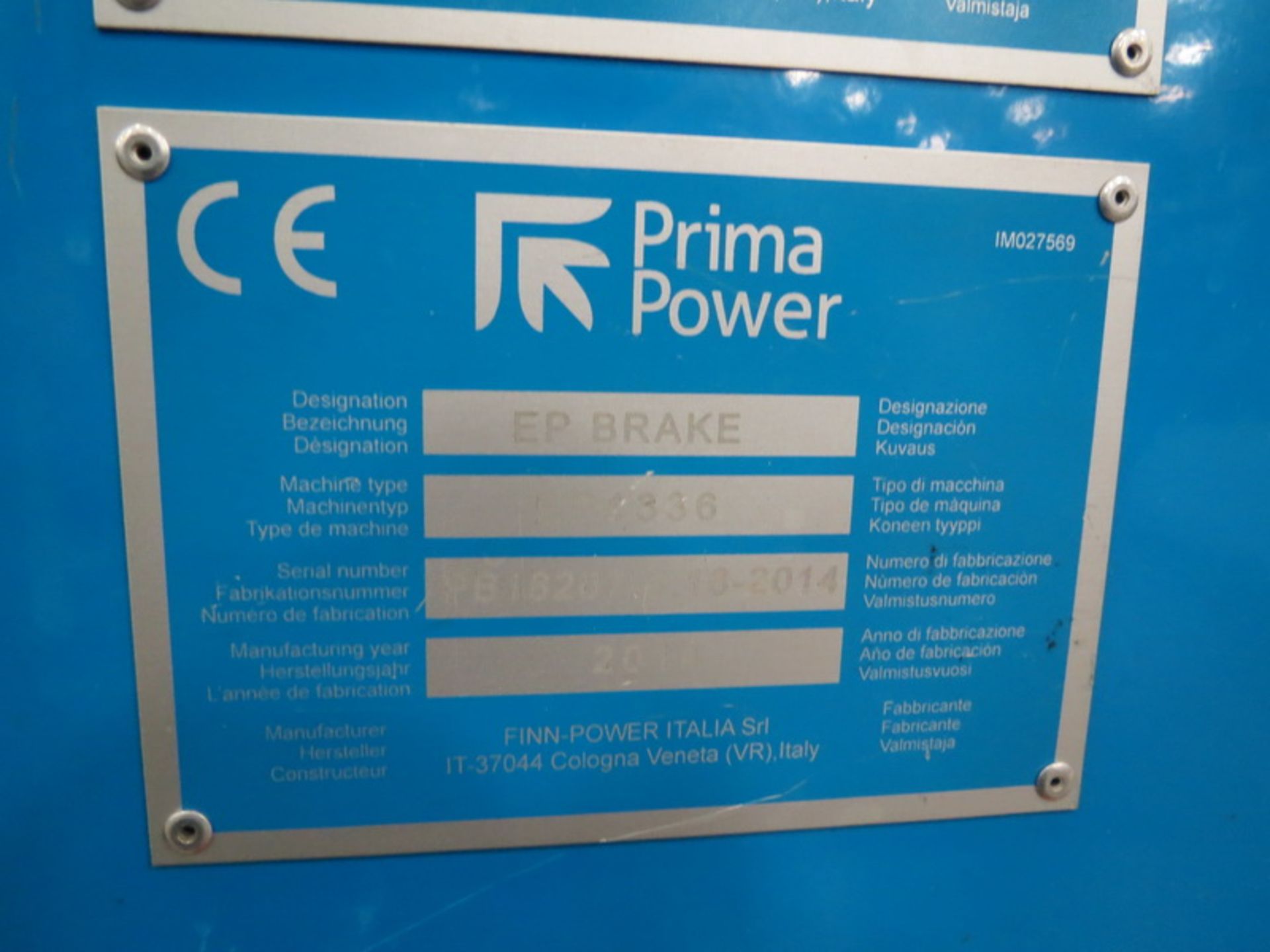 2014 Prima EP1336 3.6 Meter Electric Servo Press Brake - Image 12 of 15