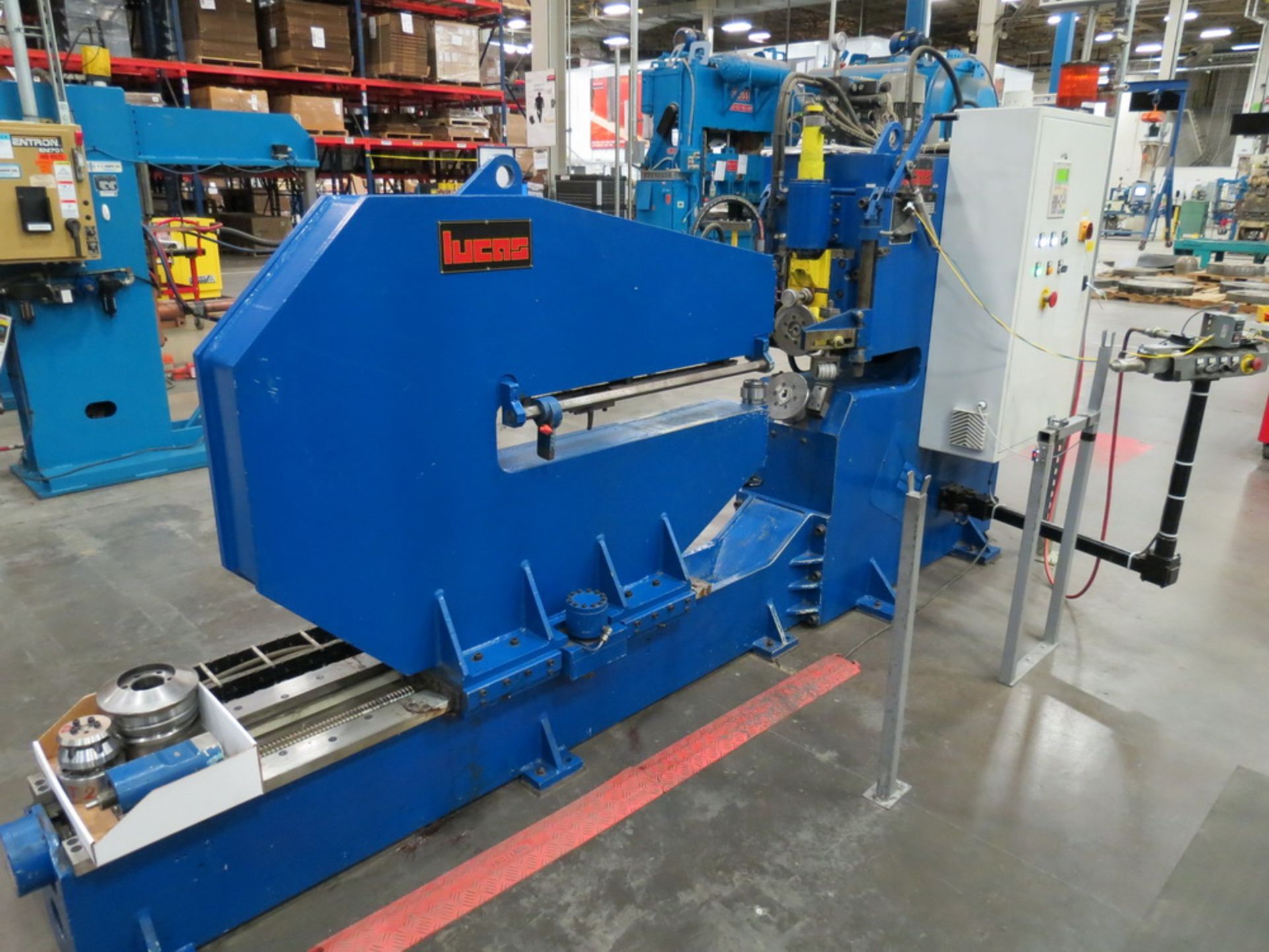 2014 Lucas Model 6-1800 Shear and Beading Machine, 70” max. diameter - Image 4 of 13