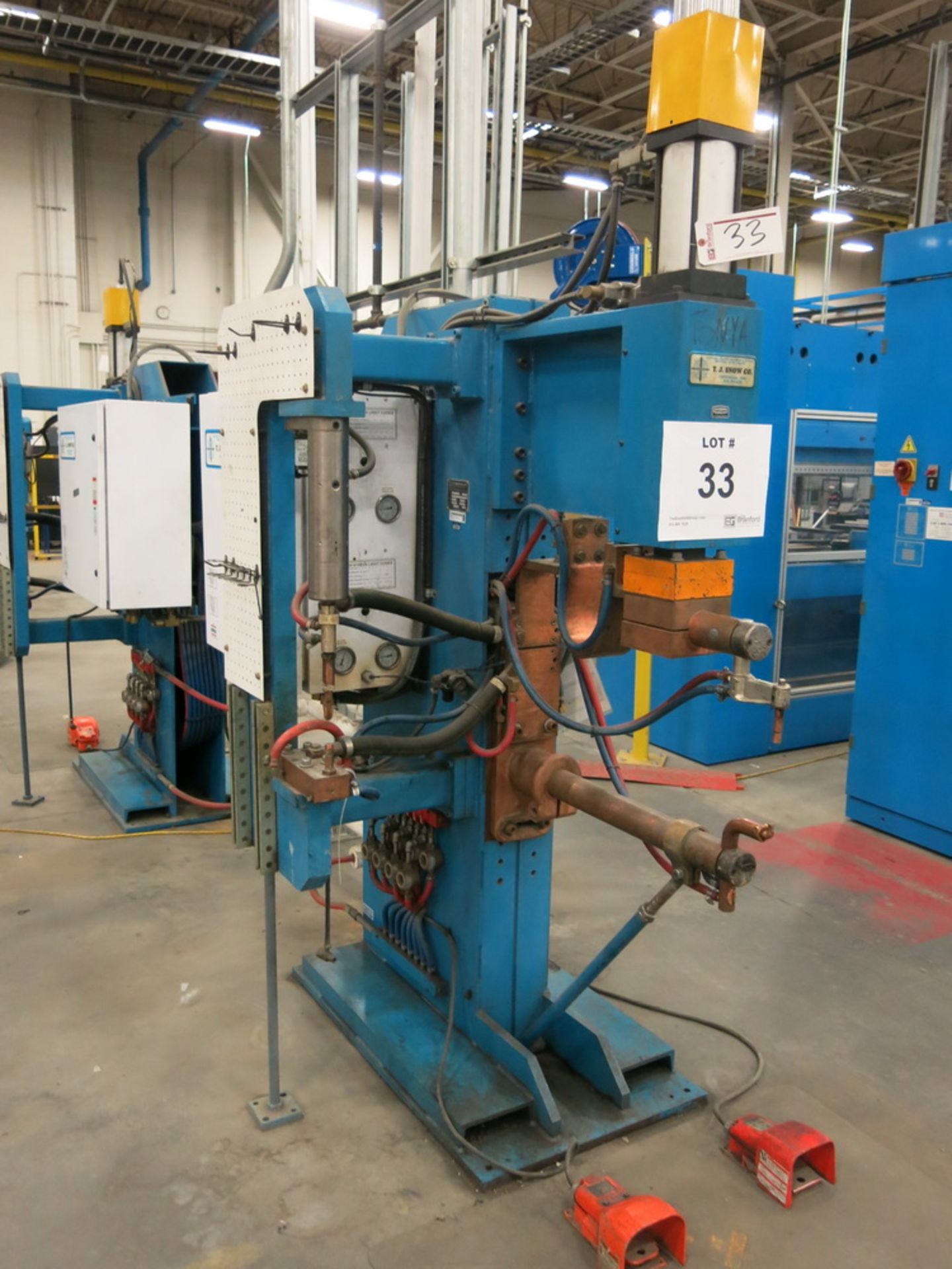 2014 T.J. Snow 100 KVA @ 50 Percent M.F.D.C. Dual Head Spot Welder - Image 2 of 3