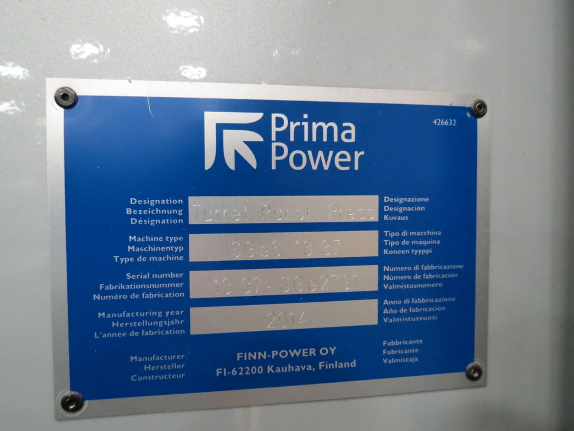 2014 Prima PowerSGe6 Combination Punch/Shear Genius Fabrication Cell - Image 23 of 28