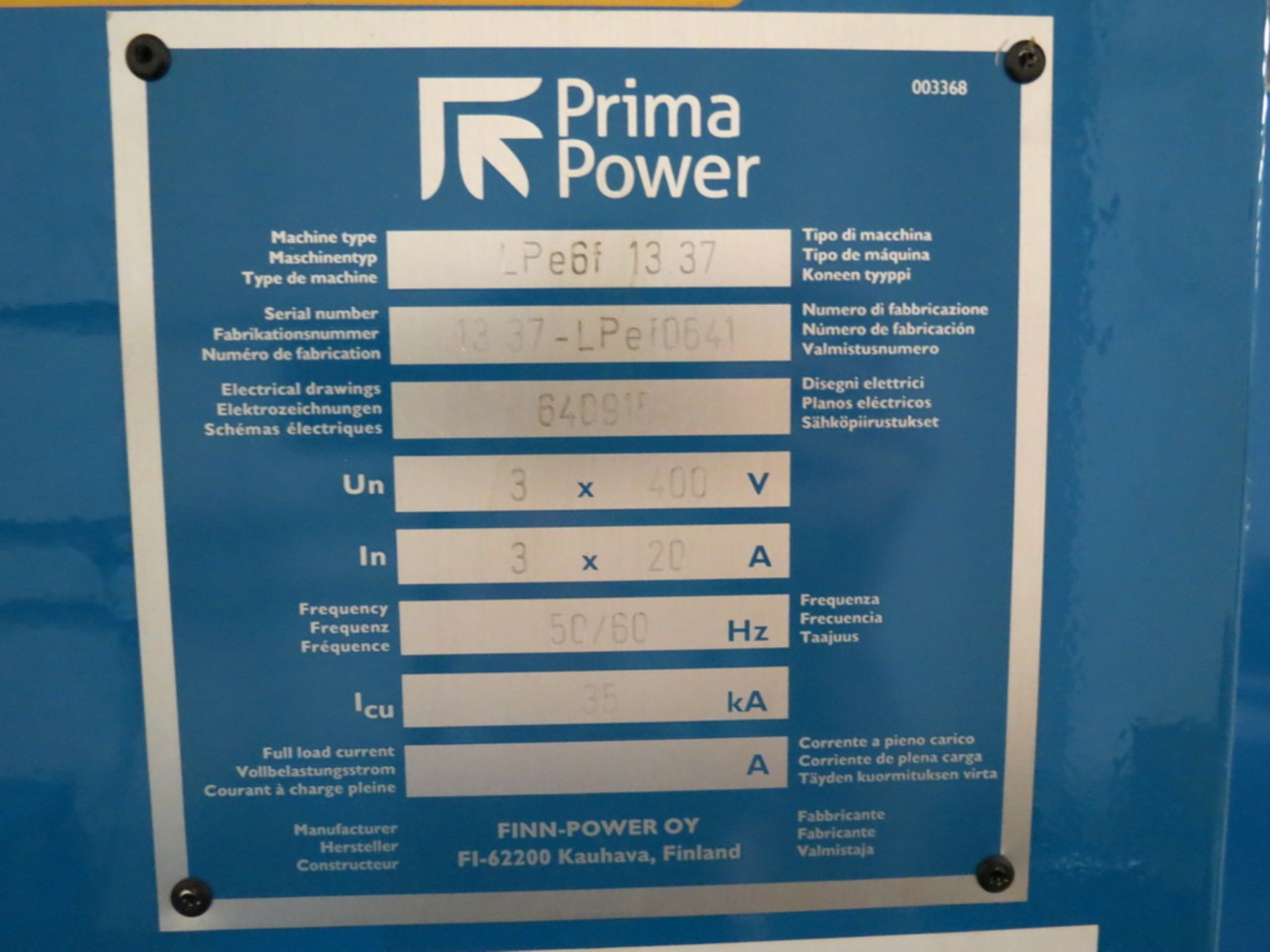 2016 Prima Power LPe6F Combination Punch/Fiber Laser Fabrication Cell - Image 20 of 38