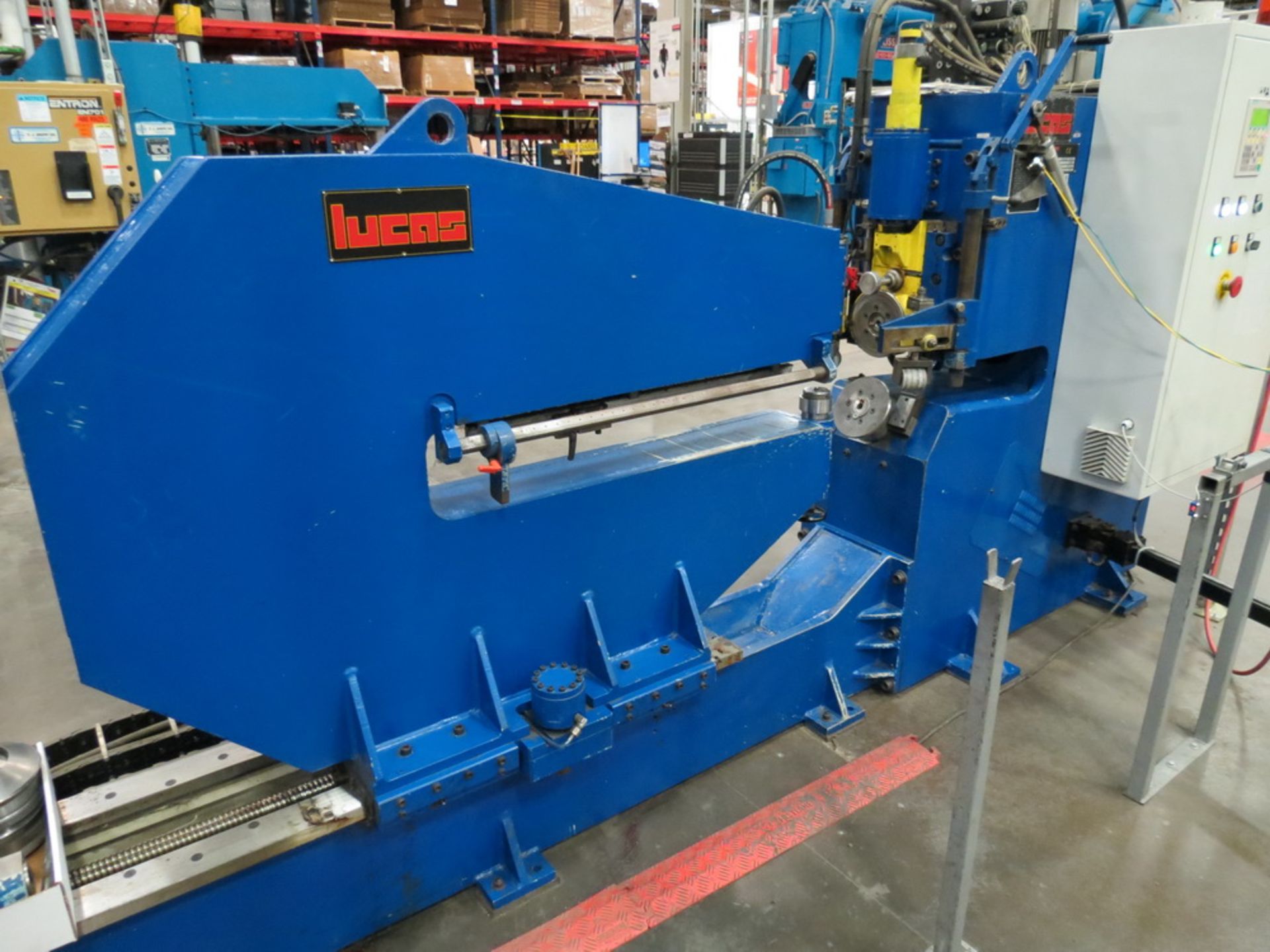 2014 Lucas Model 6-1800 Shear and Beading Machine, 70” max. diameter - Image 5 of 13