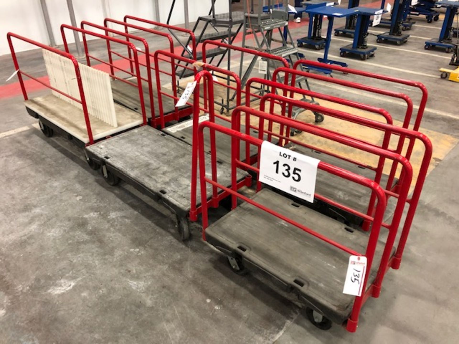 (6) Rubbermaid Commercial Material Carts