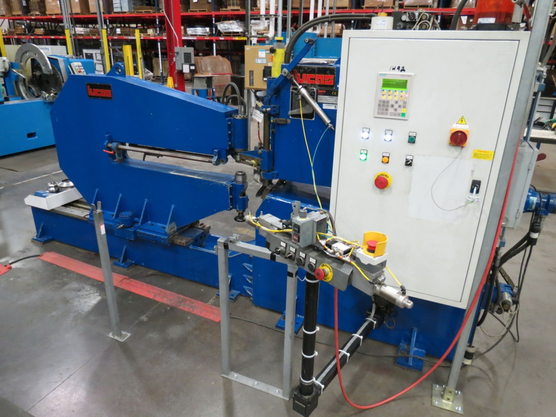 2014 Lucas Model 6-1800 Shear and Beading Machine, 70” max. diameter - Image 2 of 13