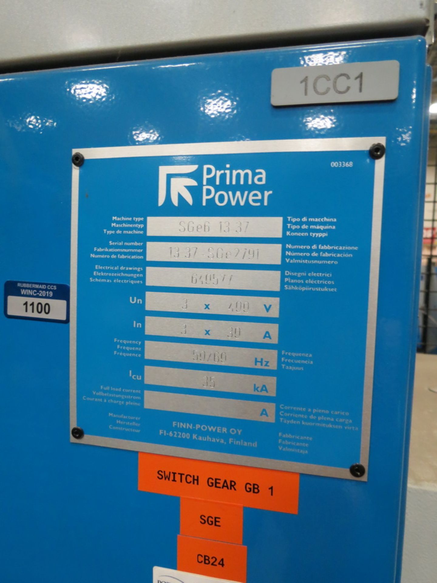 2014 Prima PowerSGe6 Combination Punch/Shear Genius Fabrication Cell - Image 26 of 28