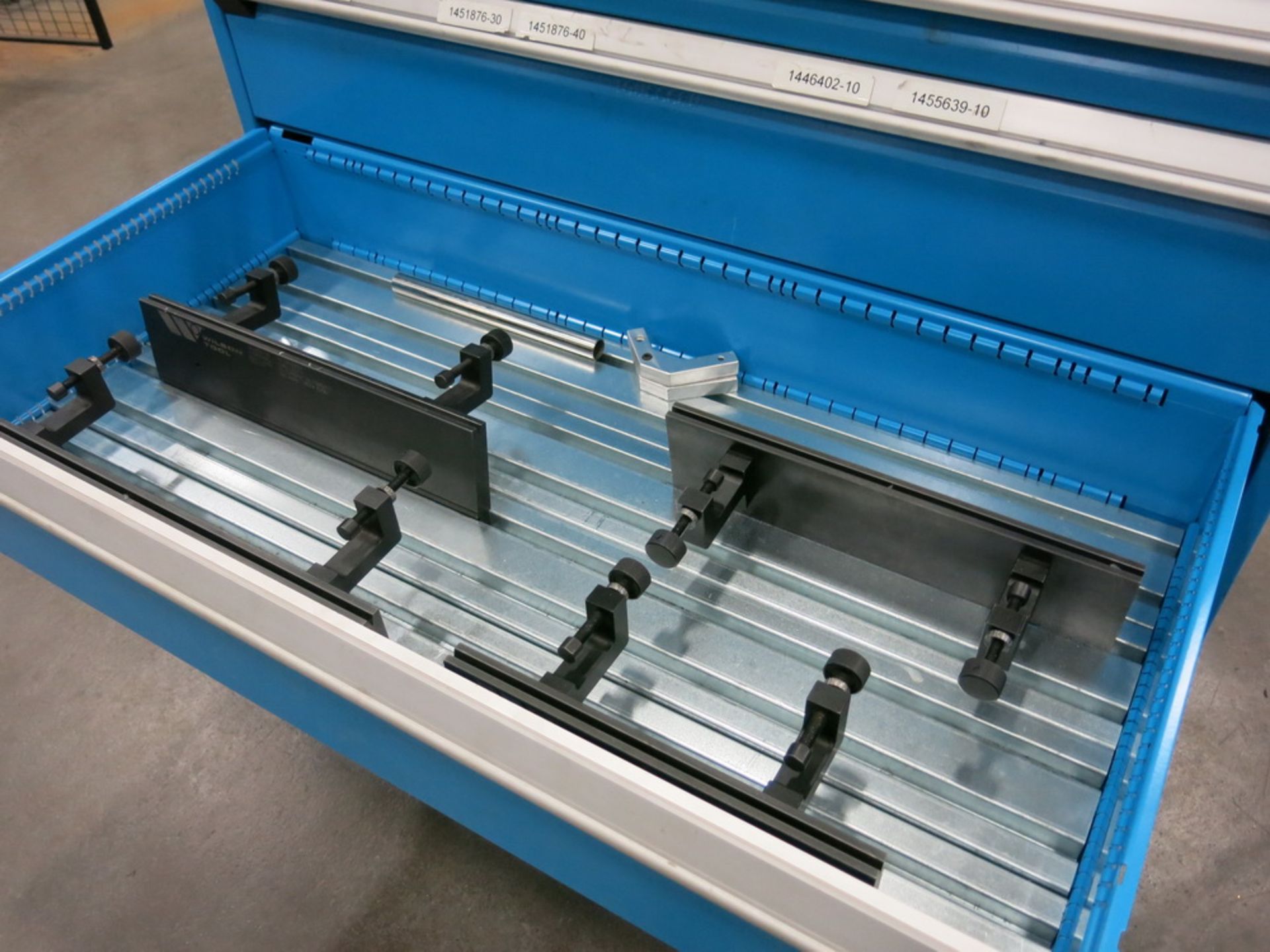Wilson Tool Press Brake Dies, Rousselle 6-Drawer Lista Style Cabinet w/ Contents - Image 3 of 4