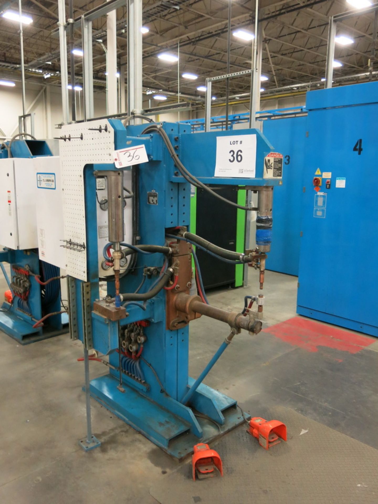 2014 T.J. Snow 100 KVA @ 50 Percent M.F.D.C. Dual Head Spot Welder - Image 2 of 3