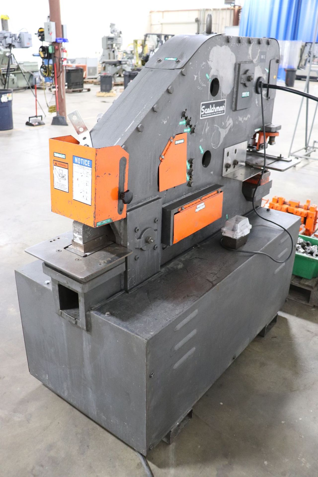 Scotchman FI-51 F1-5109-14M 51 Ton Hydraulic Ironworker, Lots of Tooling / Attachments - Image 11 of 13