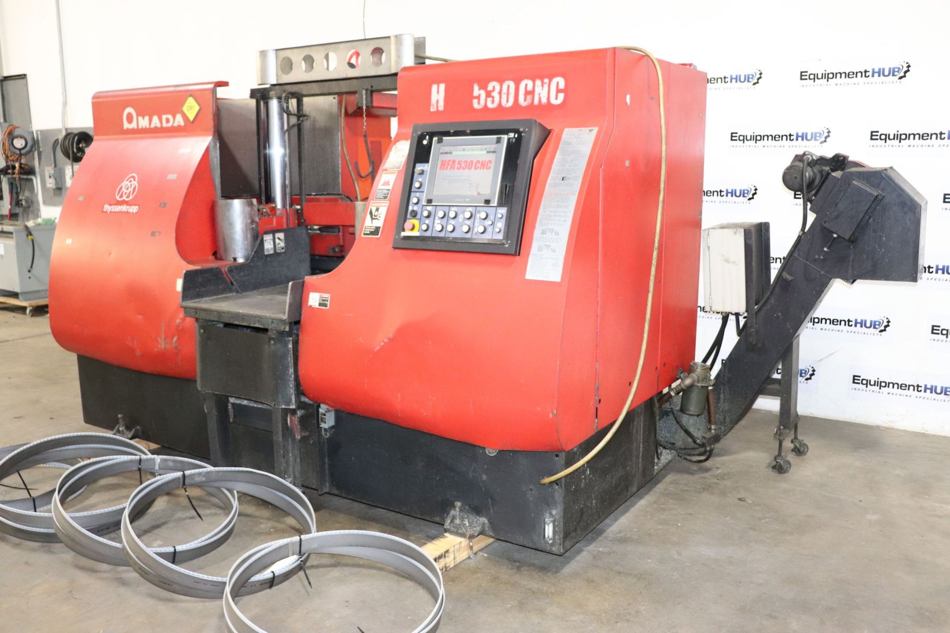 Amada HFA 530 CNC 20.9" x 20.9" Horizontal CNC Controlled Metal Cutting Band Saw - Image 2 of 12