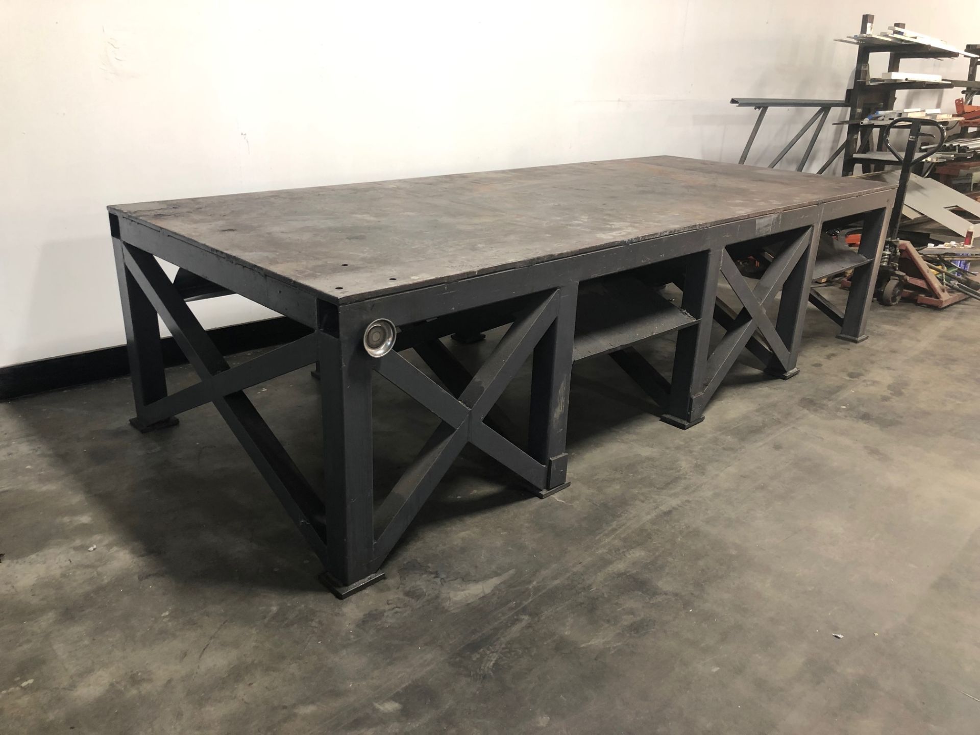 5' x 12' x 3' Steel Work Welding Table 3/4" Plate Top - Image 3 of 3