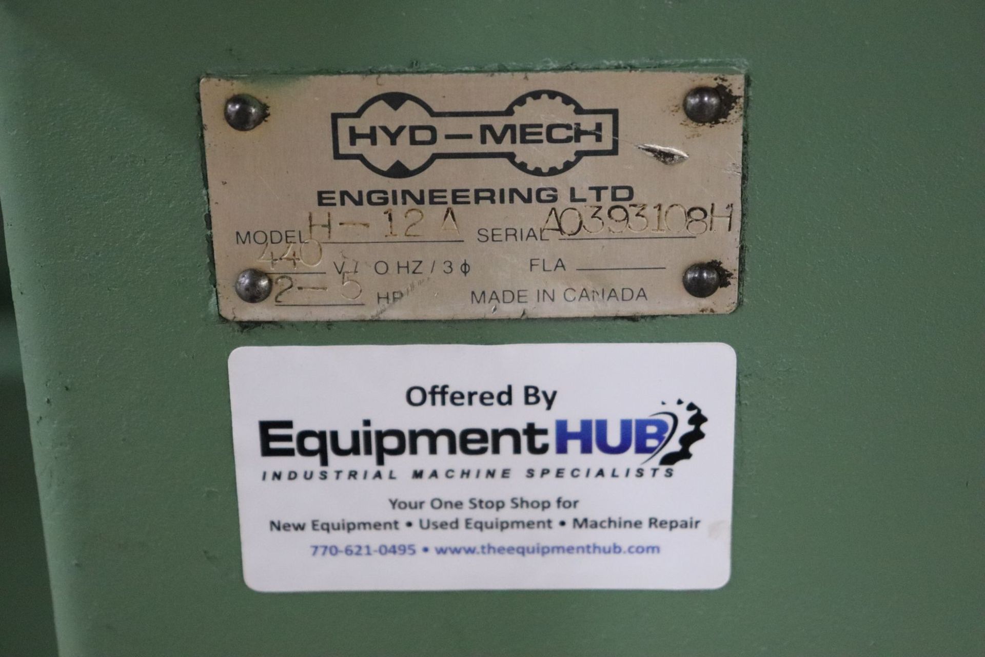 Hyd-Mech H-12A 12" x 12" Automatic Horizontal Band Saw - Image 6 of 12