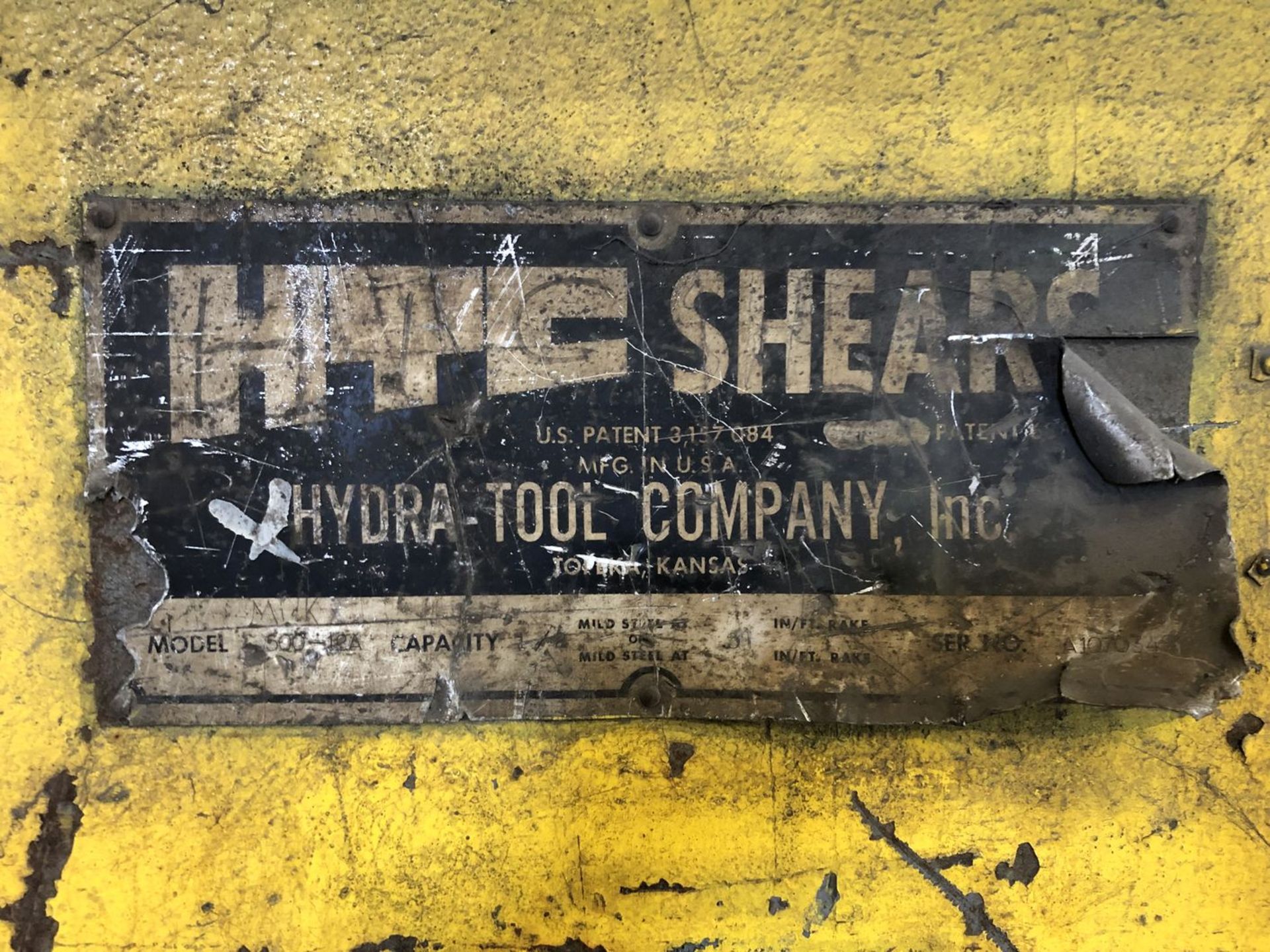 HTC 500-12A 1/2" x 12' Hydraulic Shear - Image 10 of 10