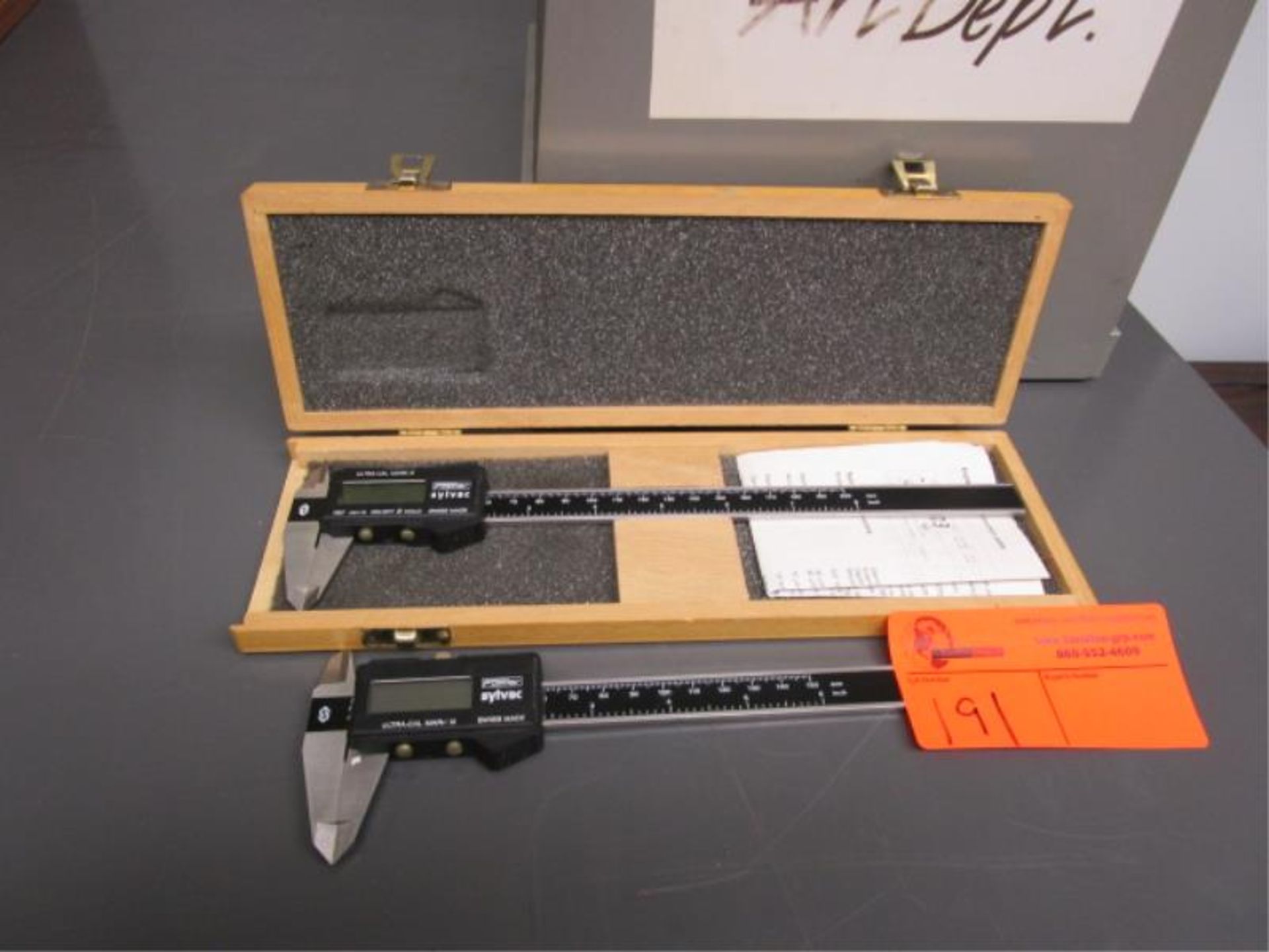 Fowler Digital calipers, Ultra-cal Mark III with wet deposit tester