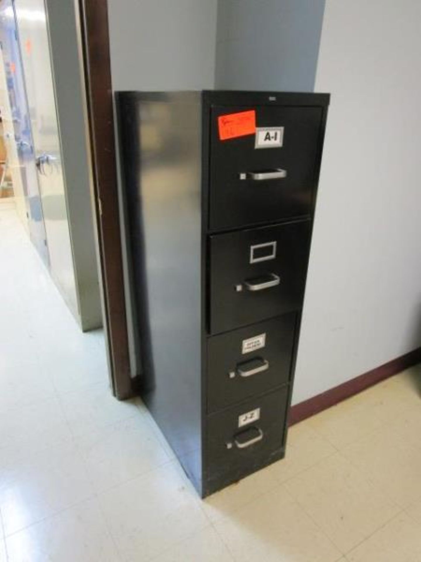 Four drawer black file