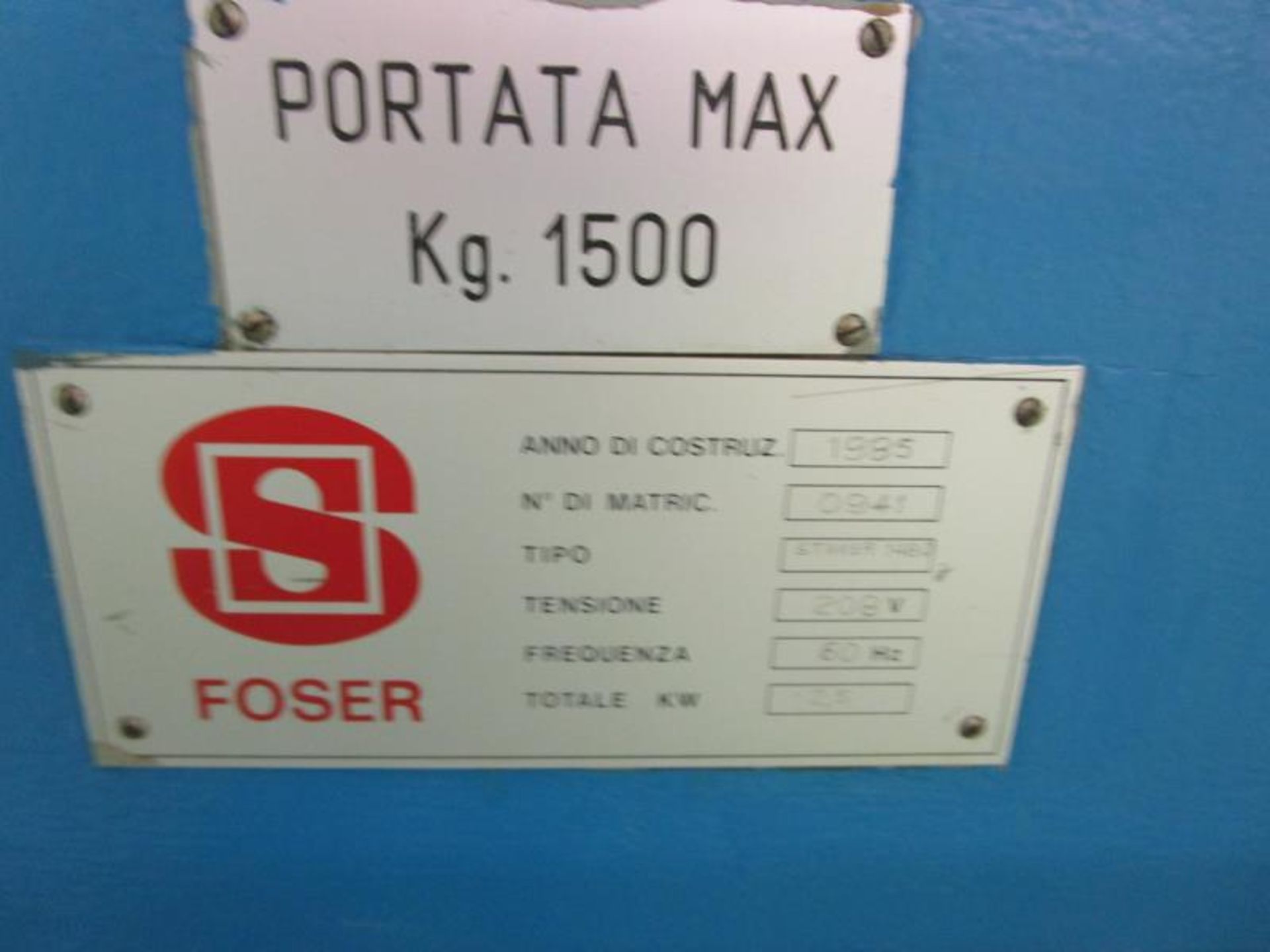 Large Format Screen Printer, 72" Giant Jogger by Foser, Model: Staker1480, 208Volt, 60Hz, 2.5kw, - Image 5 of 21