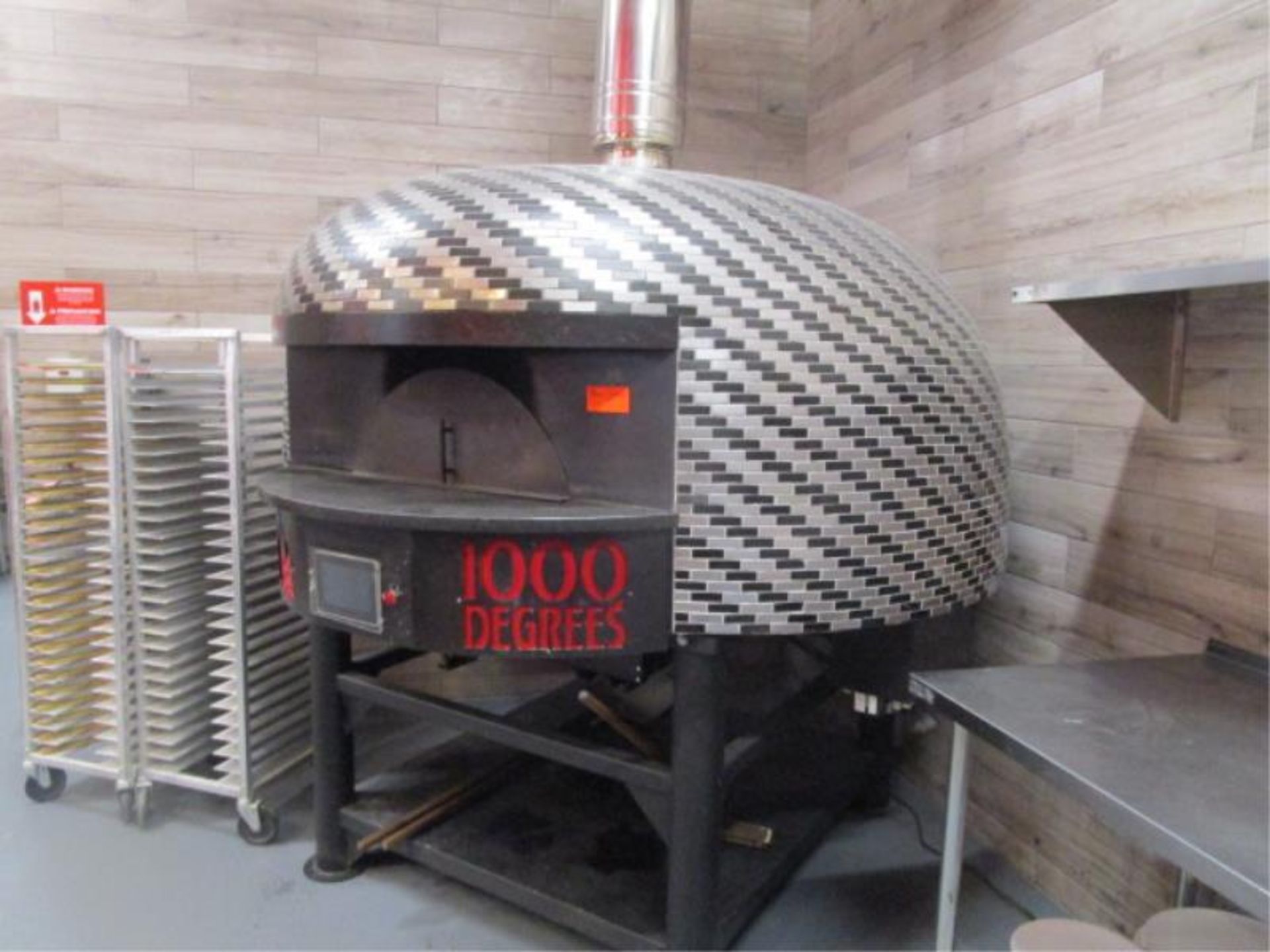 Pizza Oven by Marra, Dome Shaped, Model: RT150G, SN: 04582, Approx. 6.5' x 8'w. Buyer will be