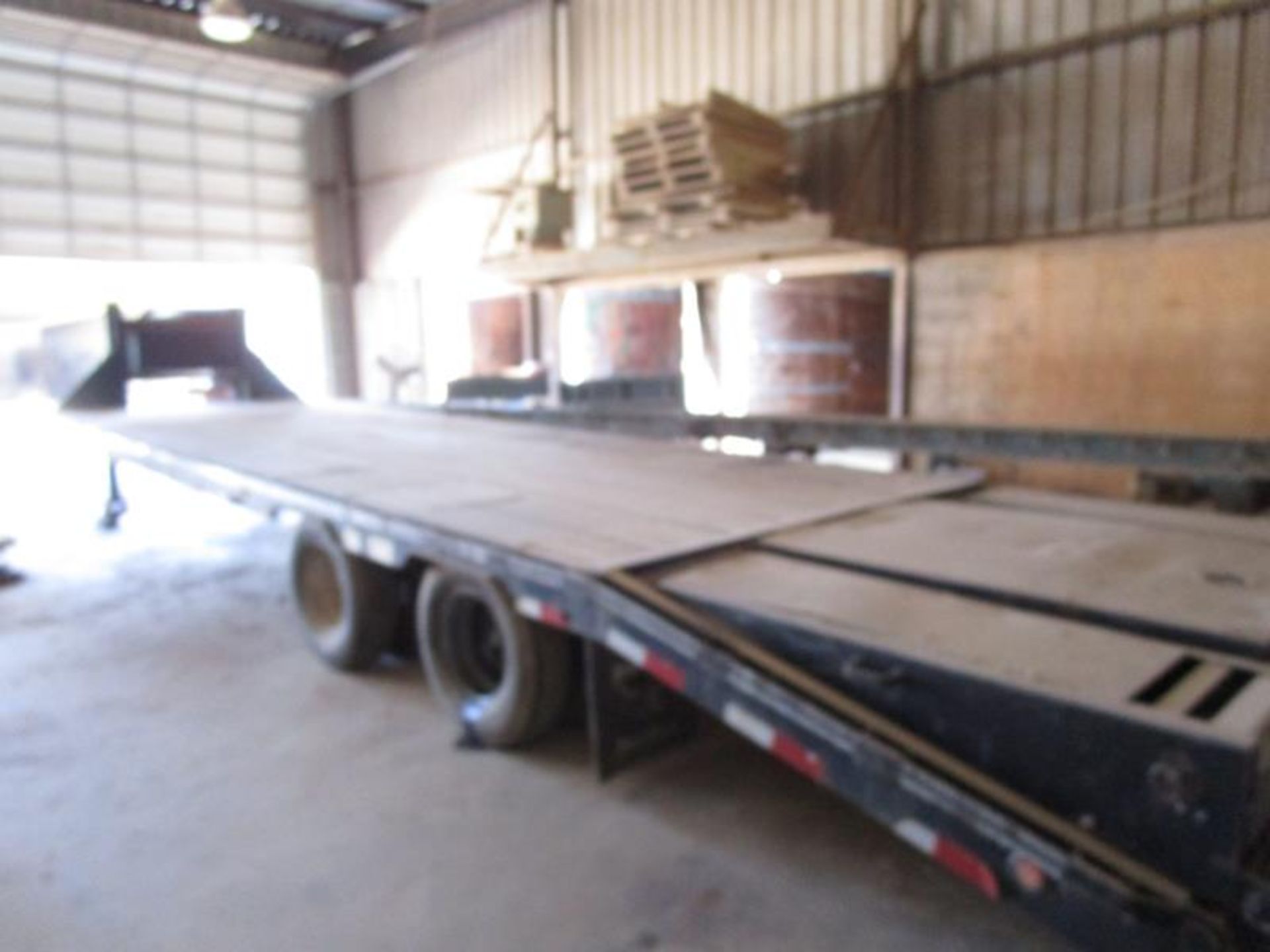 Gooseneck equipment trailer m: 25GN, 48" spread axle by Big Tex VIN: 16VGX242762608990 made 1/4/06