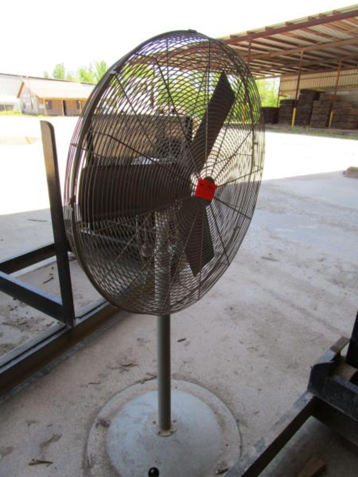 Pedestal floor fan