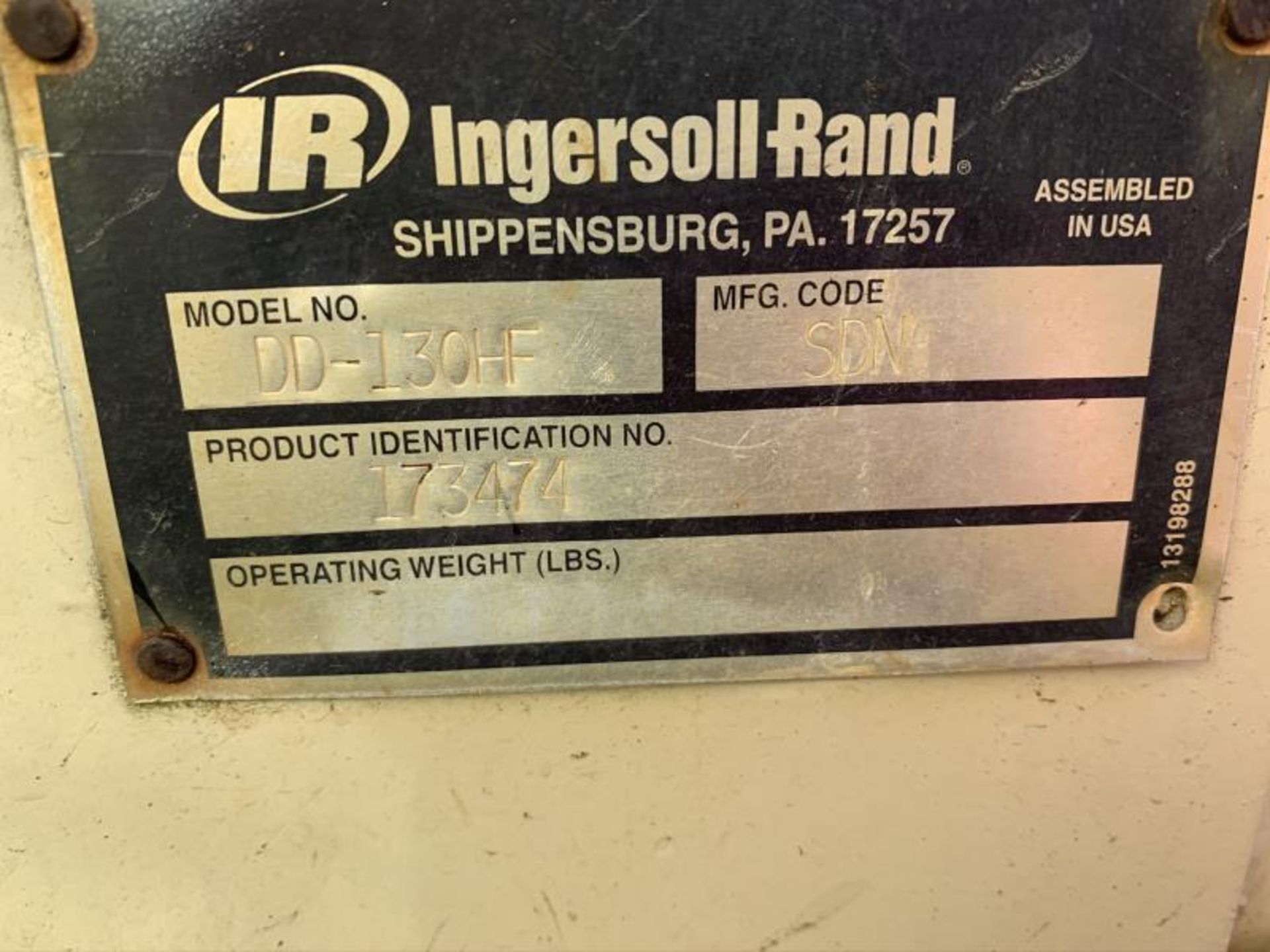 2003 Ingersoll Rand DD-130HF, Double Drum Vibratory Roller, MFG Code: SDN, SN: 173474, 4,263 Hours - Image 19 of 19