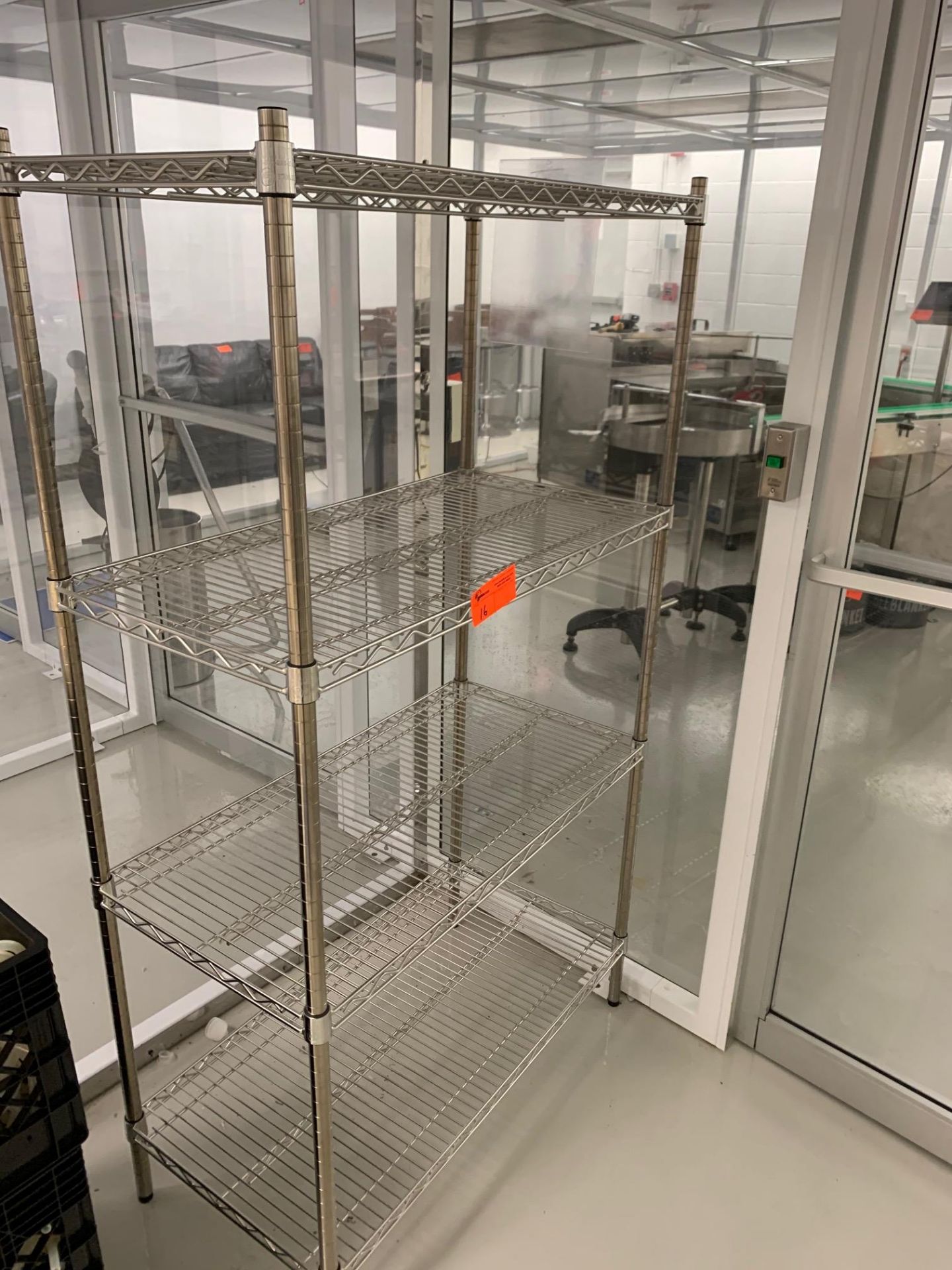 Metal Wire Rack, Uline w/ 4 Shelves, 3' x 2'