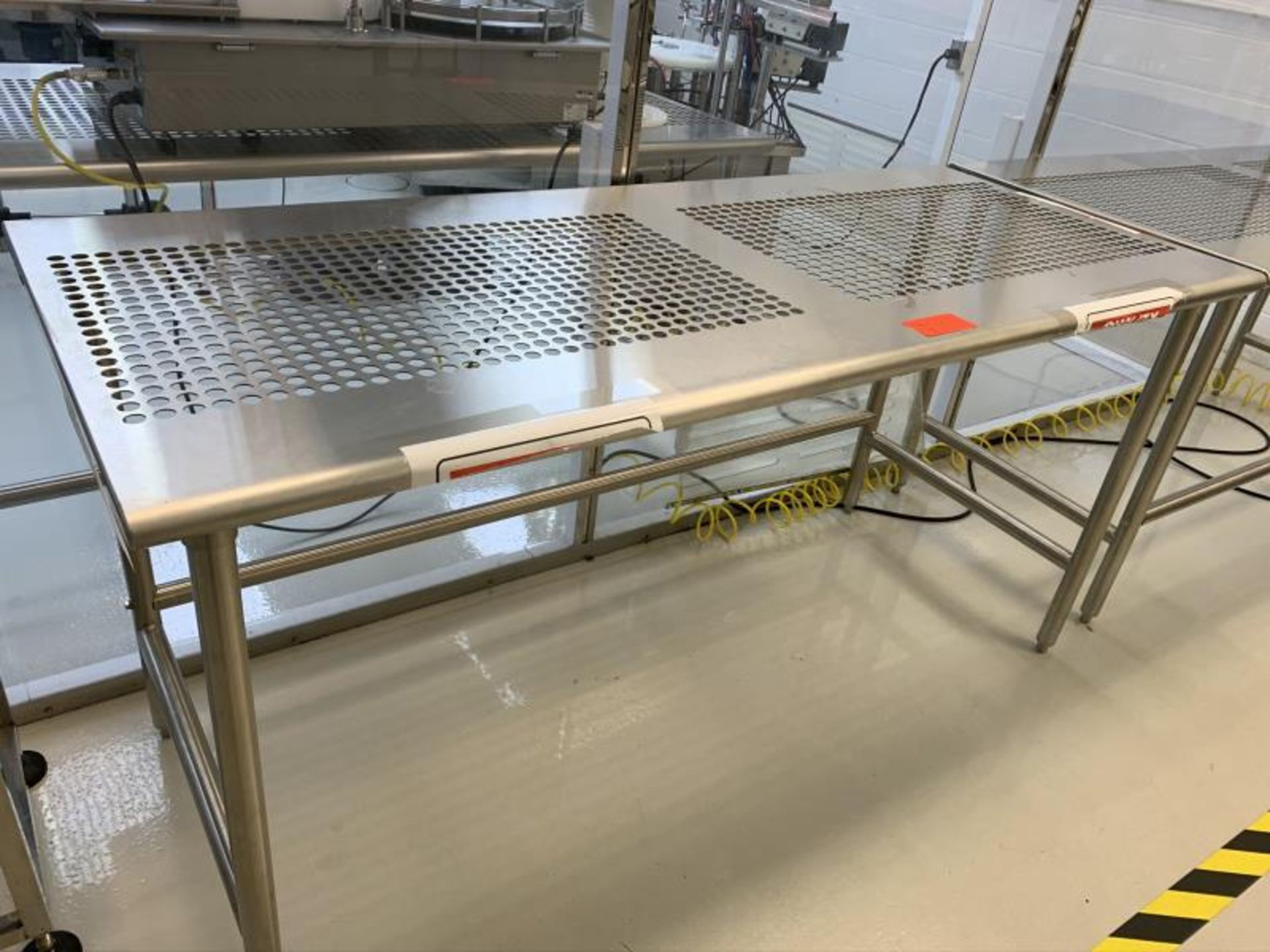 6' Slotted Stainless Steel Table