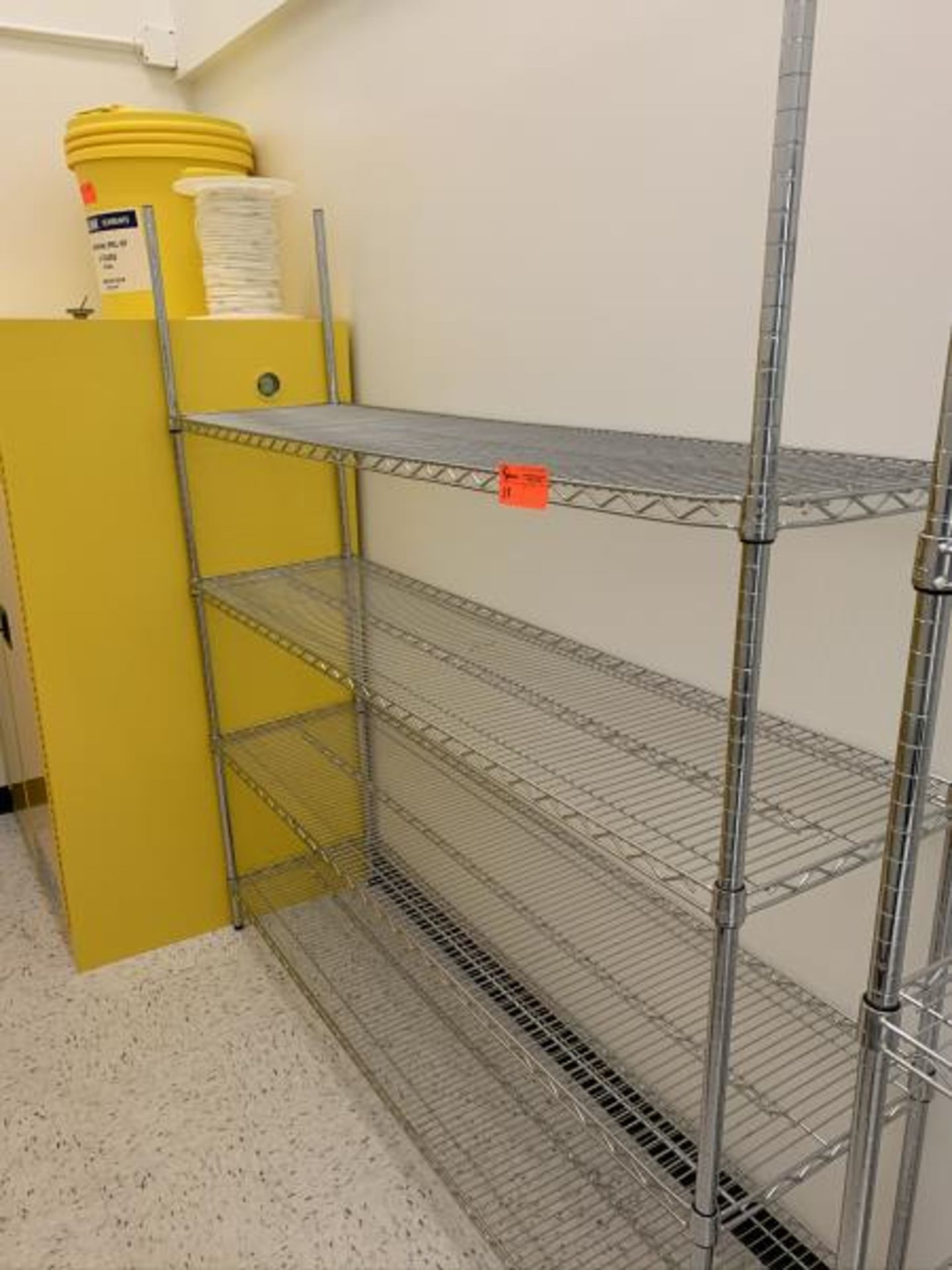 Metal Wire Shelving Unit, 6' x 6' x 18"