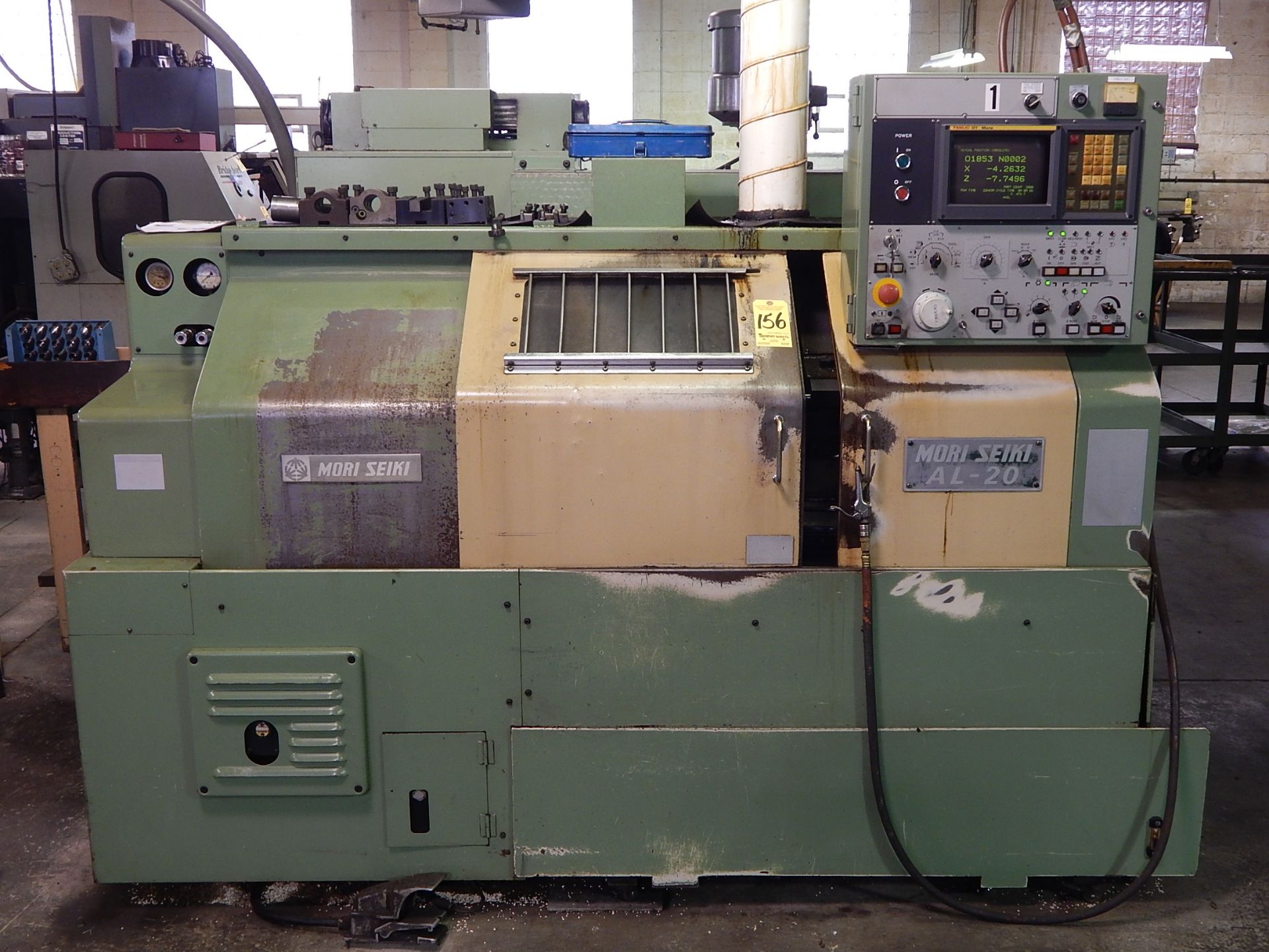 Mori-Seiki AL-20, CNC Turning Center, s/n 2796, 8 In. 3-Jaw Chuck, 8 Station Turret, Tailstock,