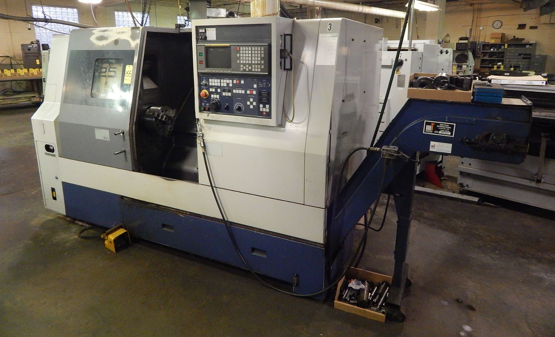 Mori-Seiki SL-25B, CNC Turning Center, s/n 6573, 10 In. 3-Jaw Chuck, Tailstock, 10 Station Turret, - Image 4 of 12