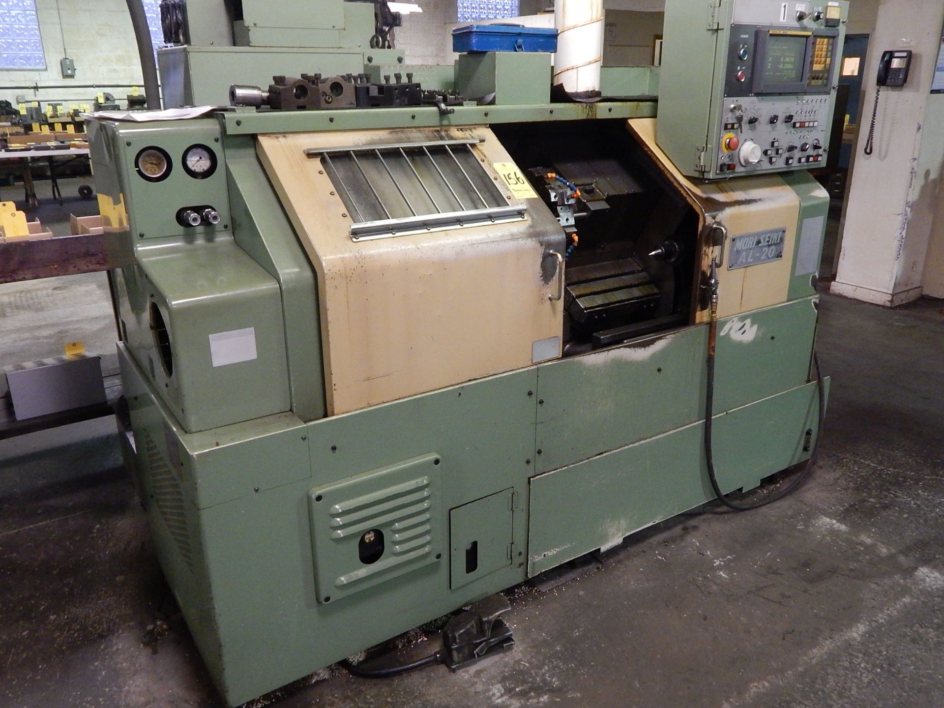 Mori-Seiki AL-20, CNC Turning Center, s/n 2796, 8 In. 3-Jaw Chuck, 8 Station Turret, Tailstock, - Image 4 of 12