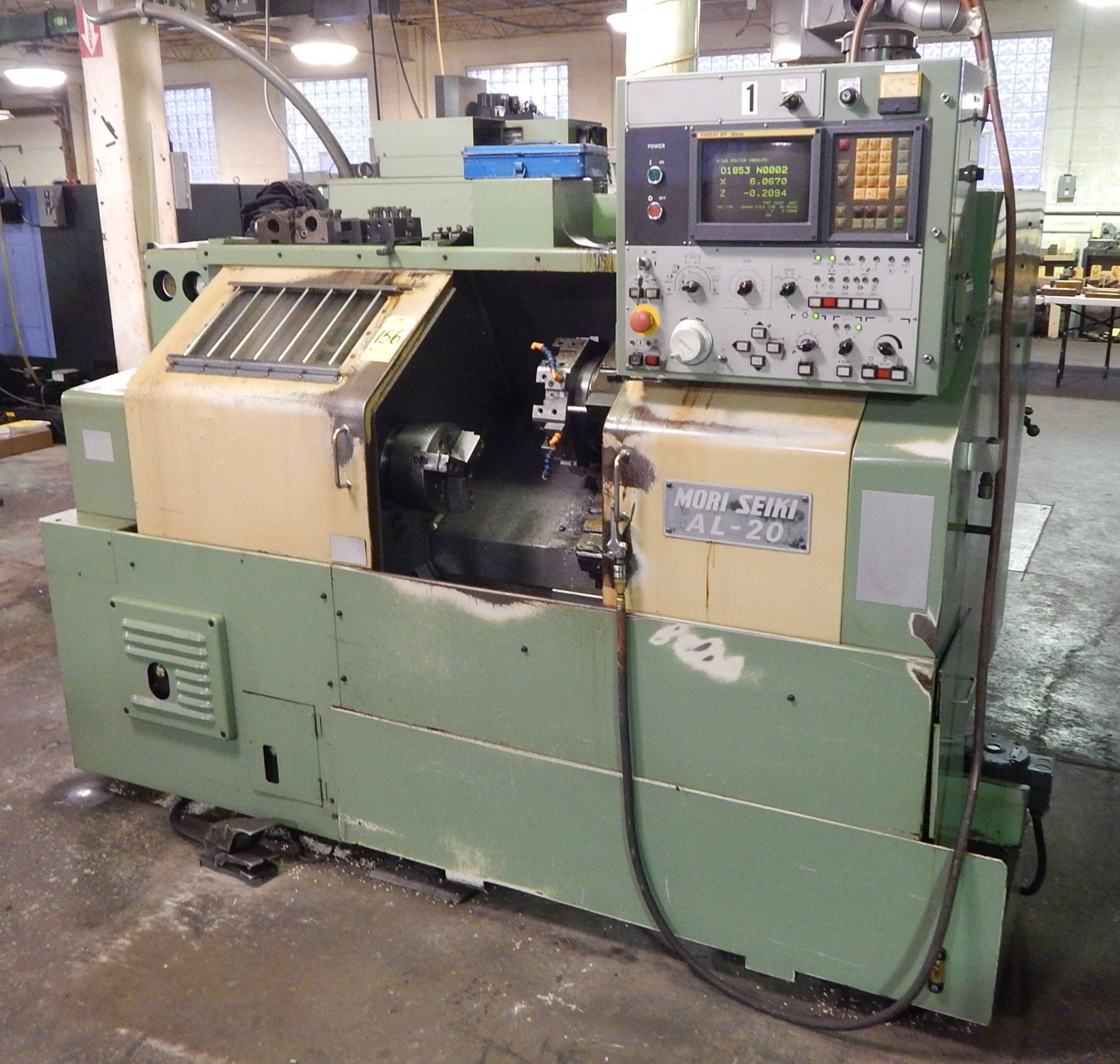 Mori-Seiki AL-20, CNC Turning Center, s/n 2796, 8 In. 3-Jaw Chuck, 8 Station Turret, Tailstock, - Image 3 of 12