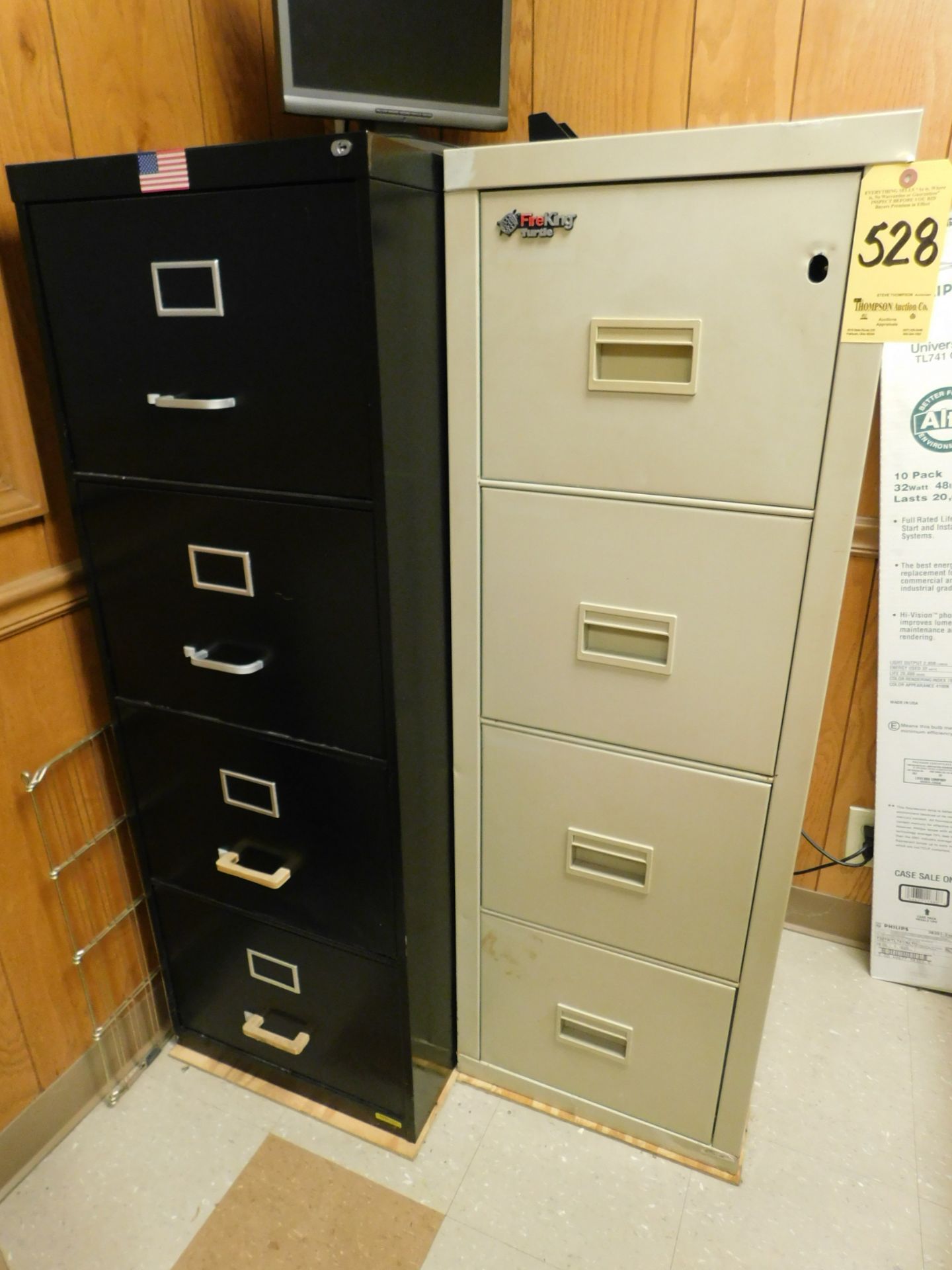 (2) 4-Drawer File Cabinets