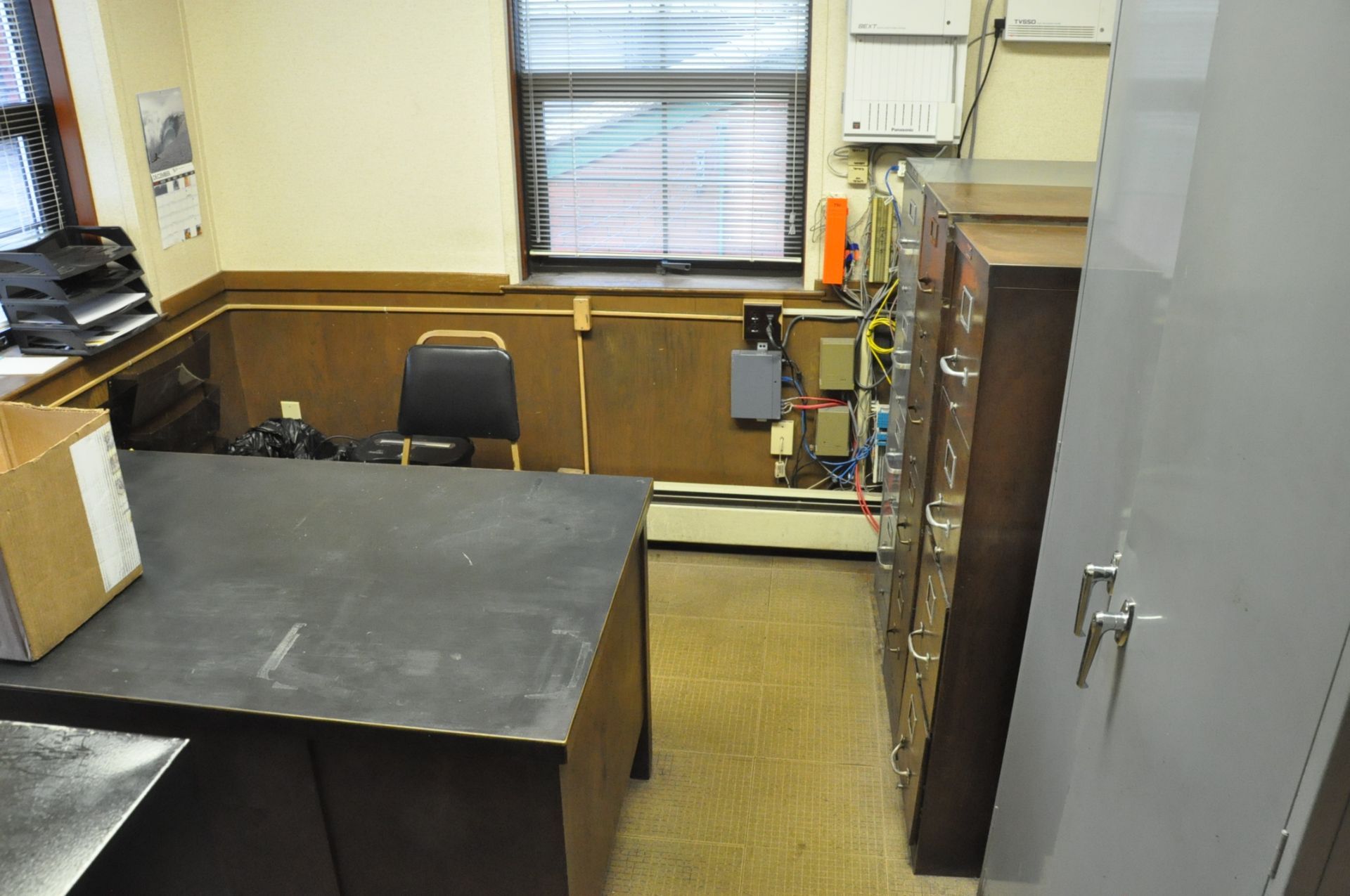 Lot-(1) Desk, (1) Chair, (6) File Cabinets and (1) 2-Door Storage Cabinet in (1) Office, (No - Image 2 of 2