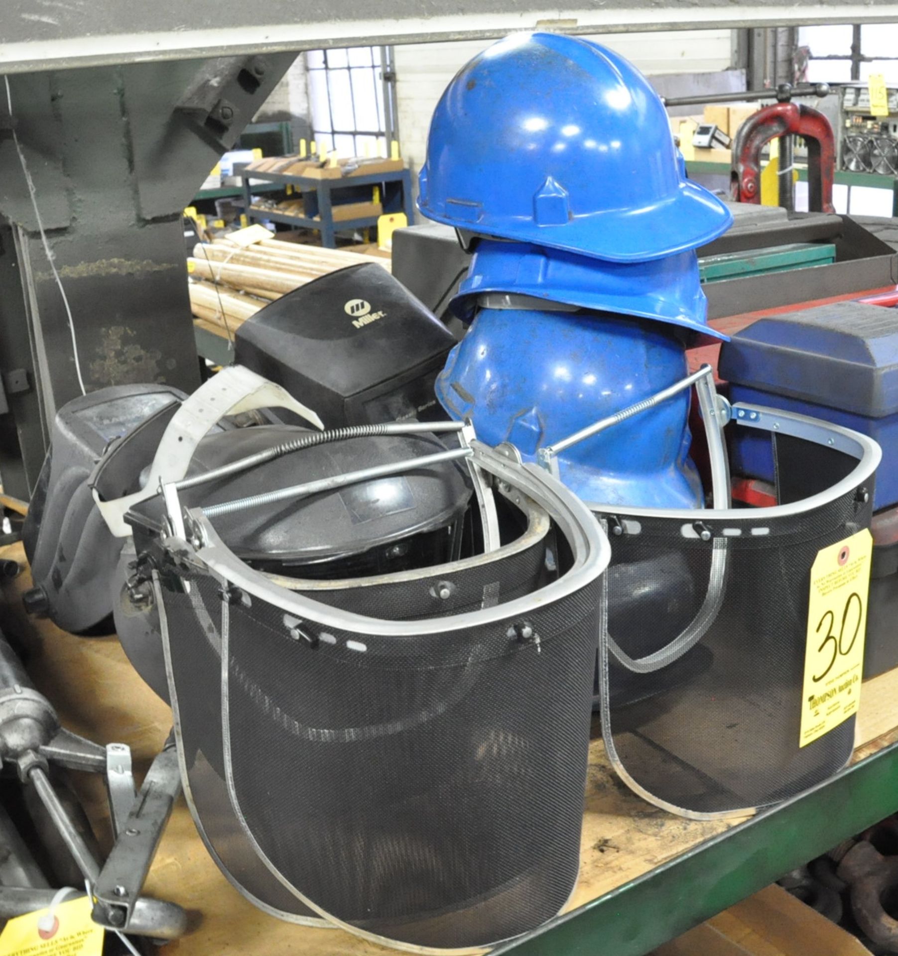 Lot-Face Shields and Hard Hats