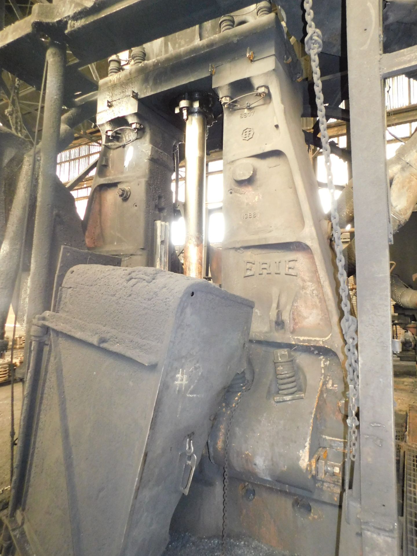 Erie 8000-Ton Bored for 10,000-Ton, Operating as 10,000-Ton Capacity Hammer Press, 32" Wide x 36" - Image 7 of 8