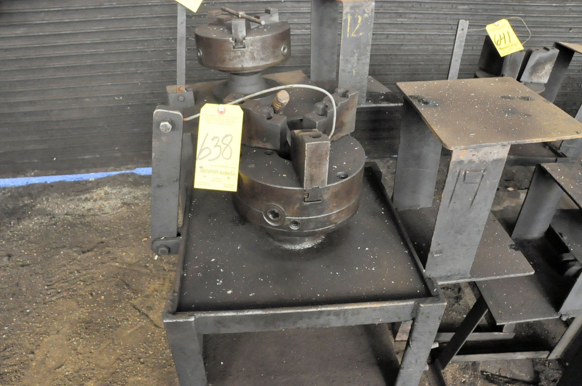 10" 3-Jaw Chuck with Stand, (North Wall of Forge Bldg)