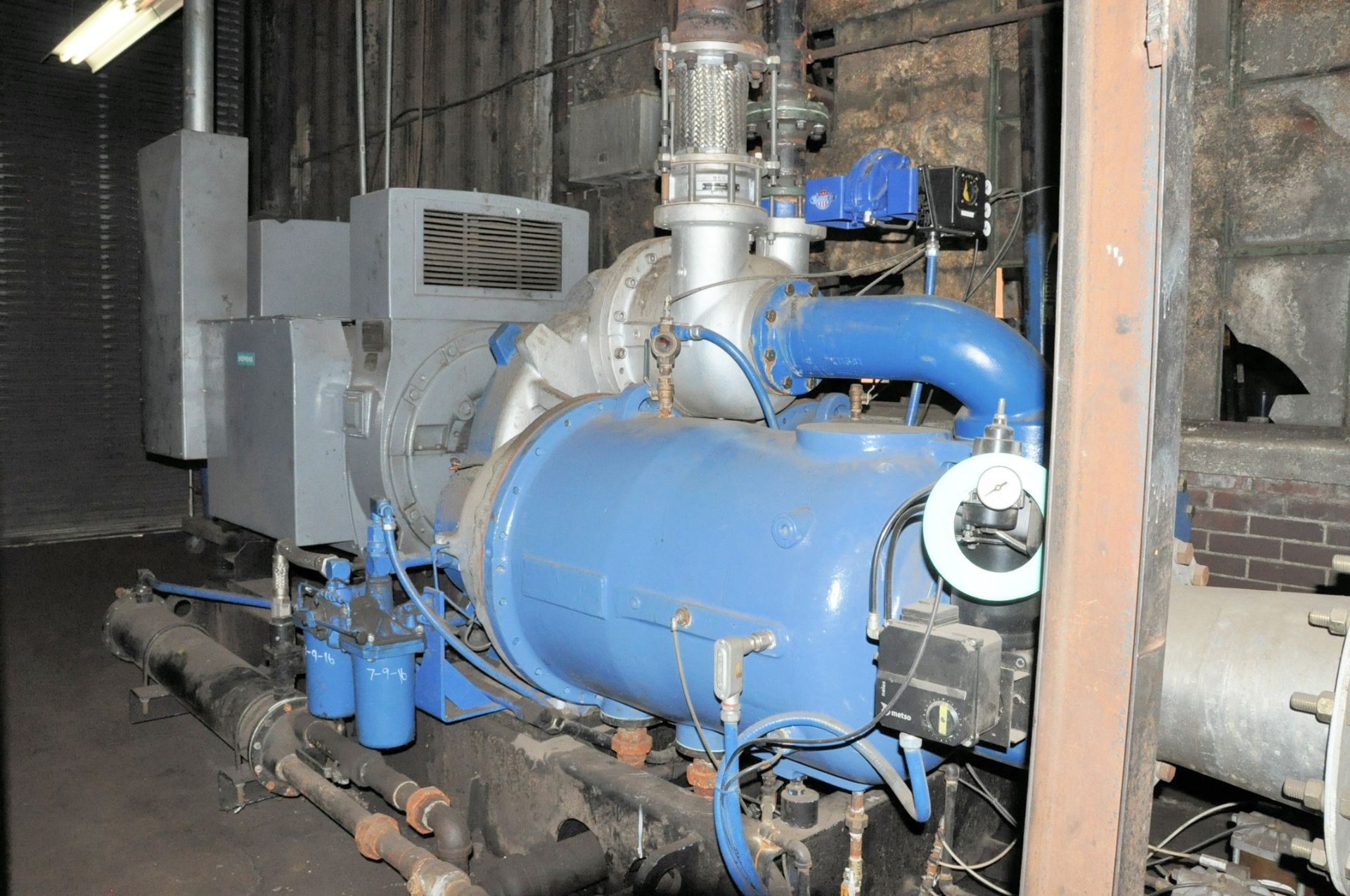 Ingersoll-Rand Centac Model 2AC1157M3 (2008), 1250-HP Rotary Screw Rail Mounted Air Compressor, s/ - Image 2 of 3