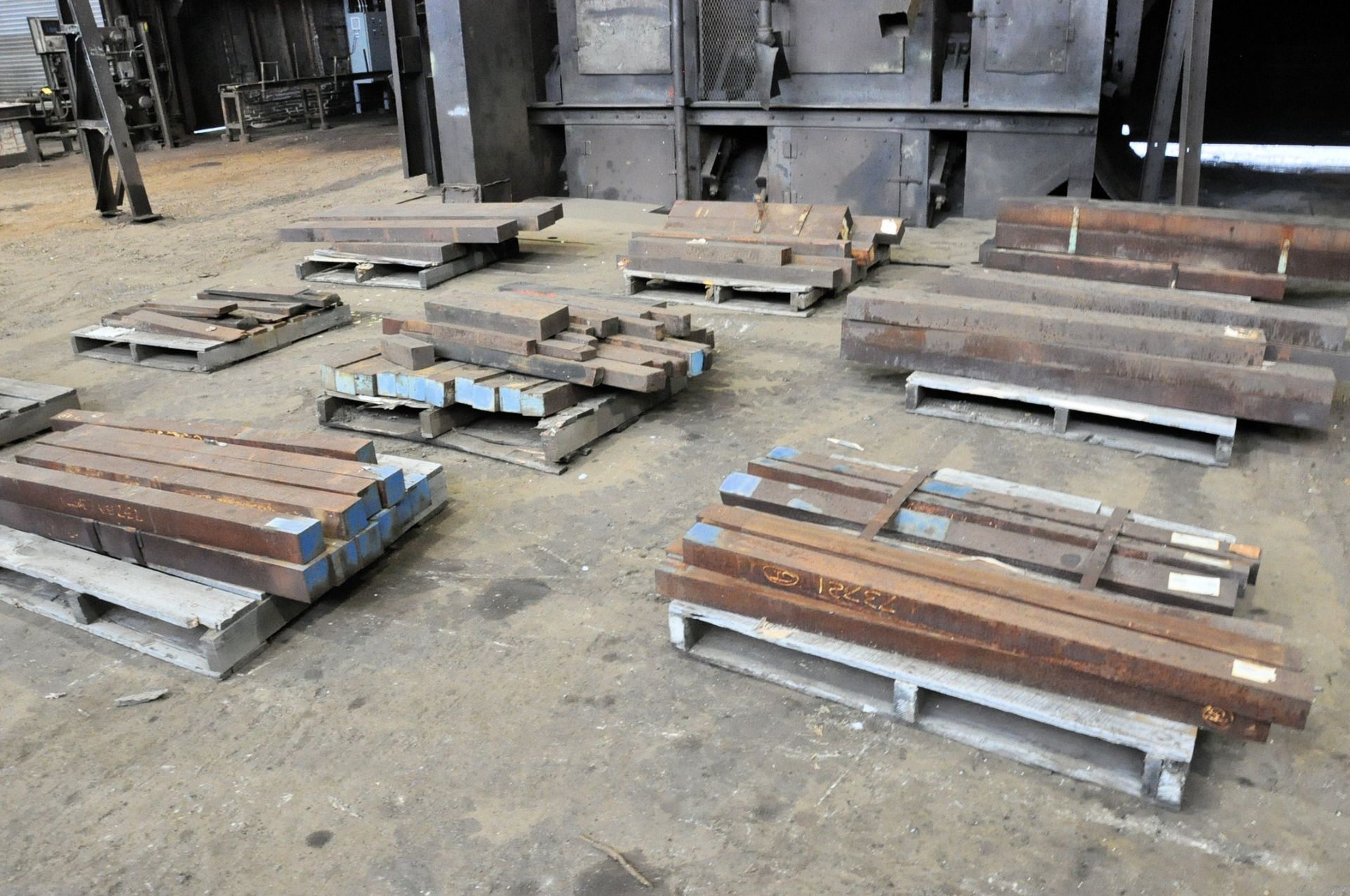 Lot-Parts for Hammer Presses and Trim Presses on (11) Pallets, (Forge Bldg.)